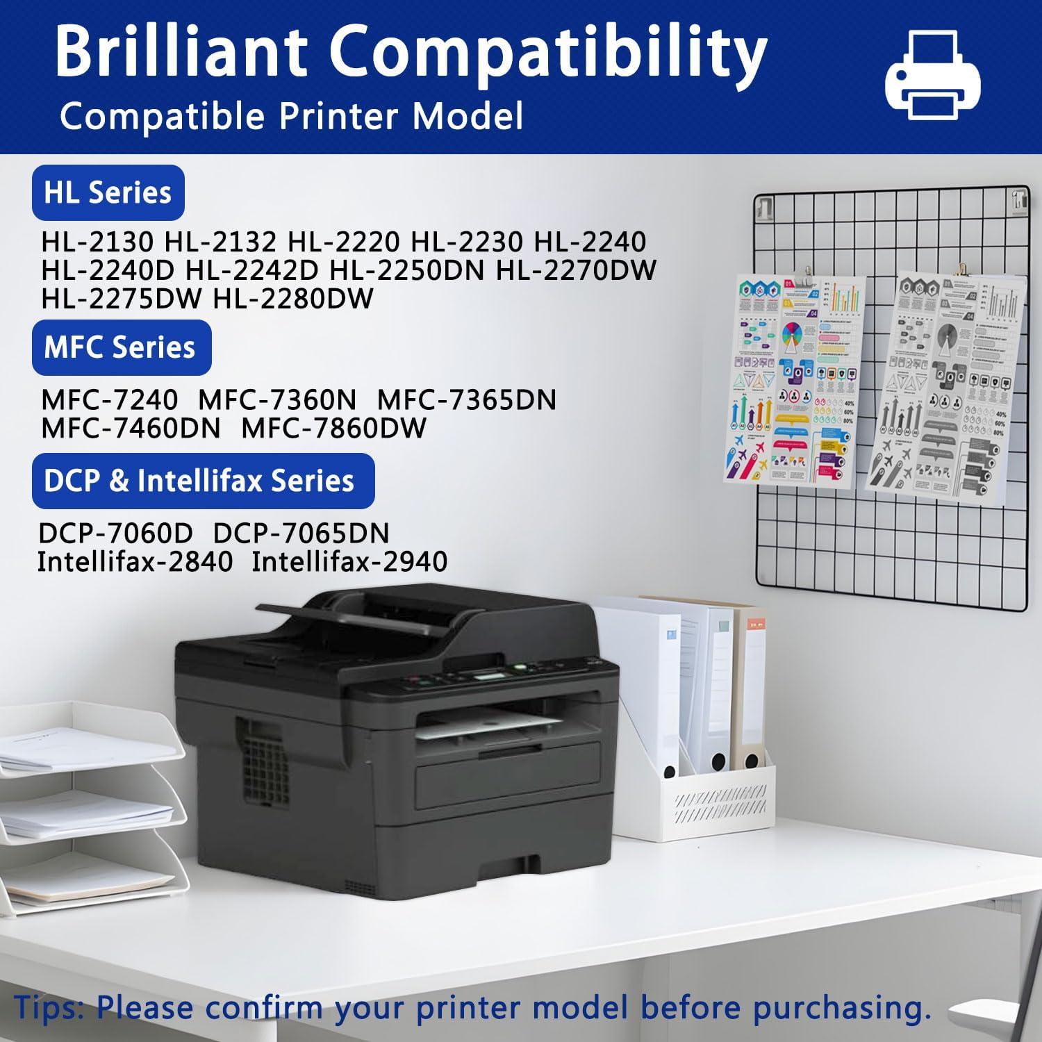 Cartucho de tóner negro INKSHOP TN-420 compatible para Brother