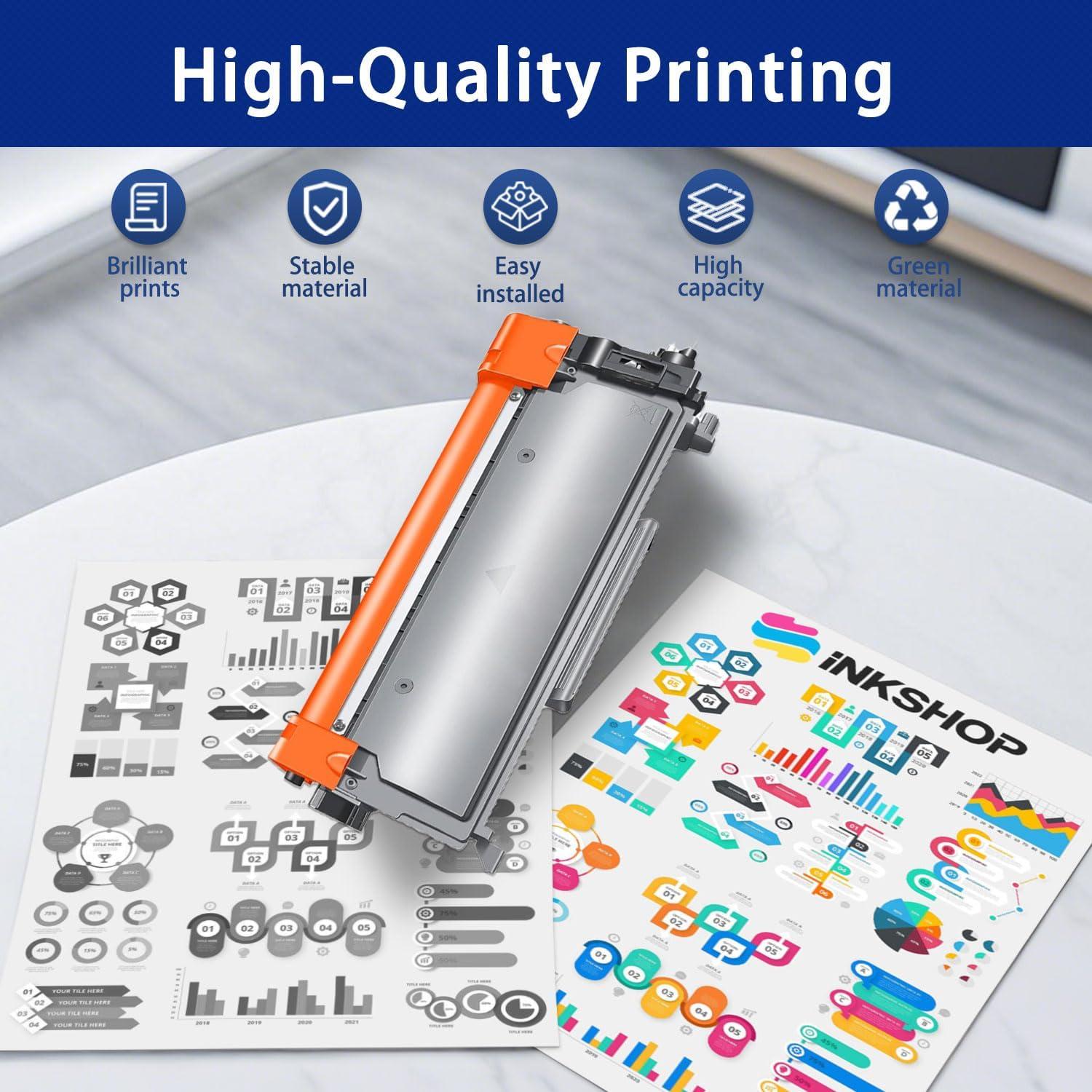 Cartucho de tóner negro INKSHOP TN-420 compatible para Brother