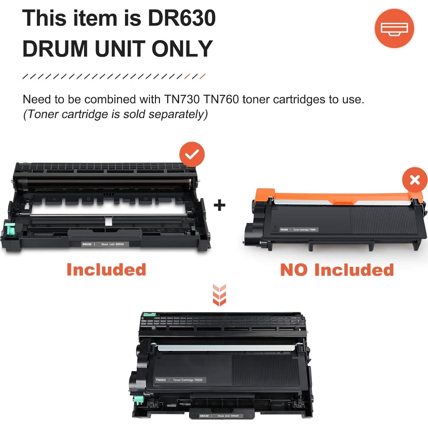 Tambor DR-630 V4INK Compatible para Impresoras Brother