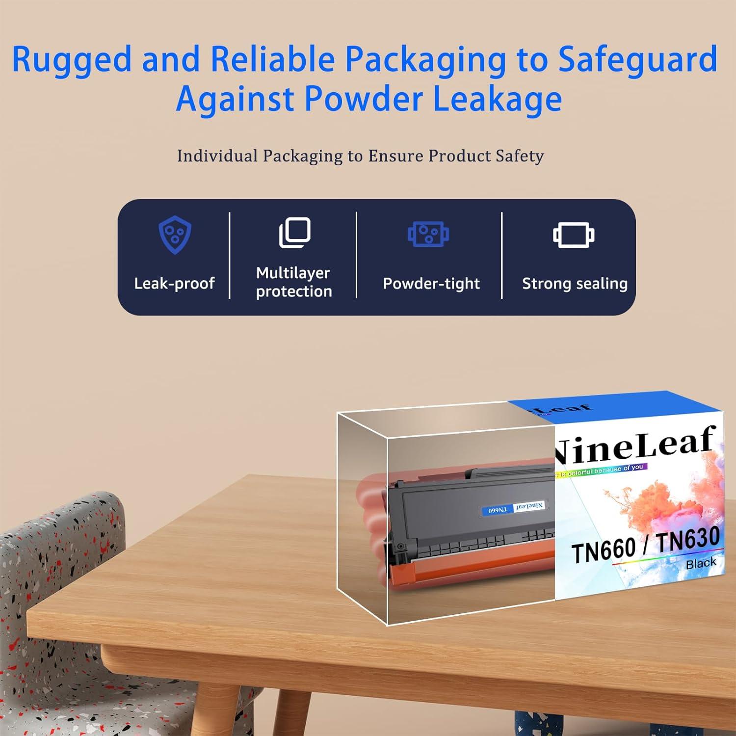 Cartucho de Tóner NineLeaf TN660 y Tambor DR630 Compatible