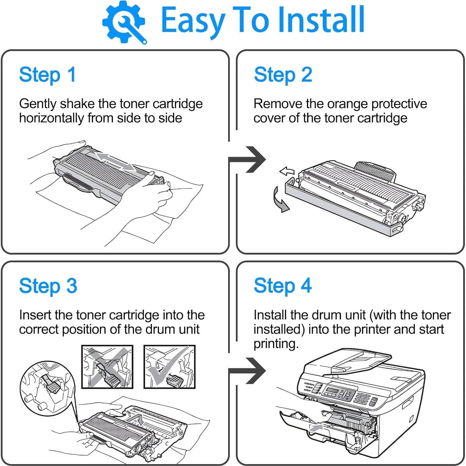 Cartucho de Tóner NineLeaf TN660 y Tambor DR630 Compatible