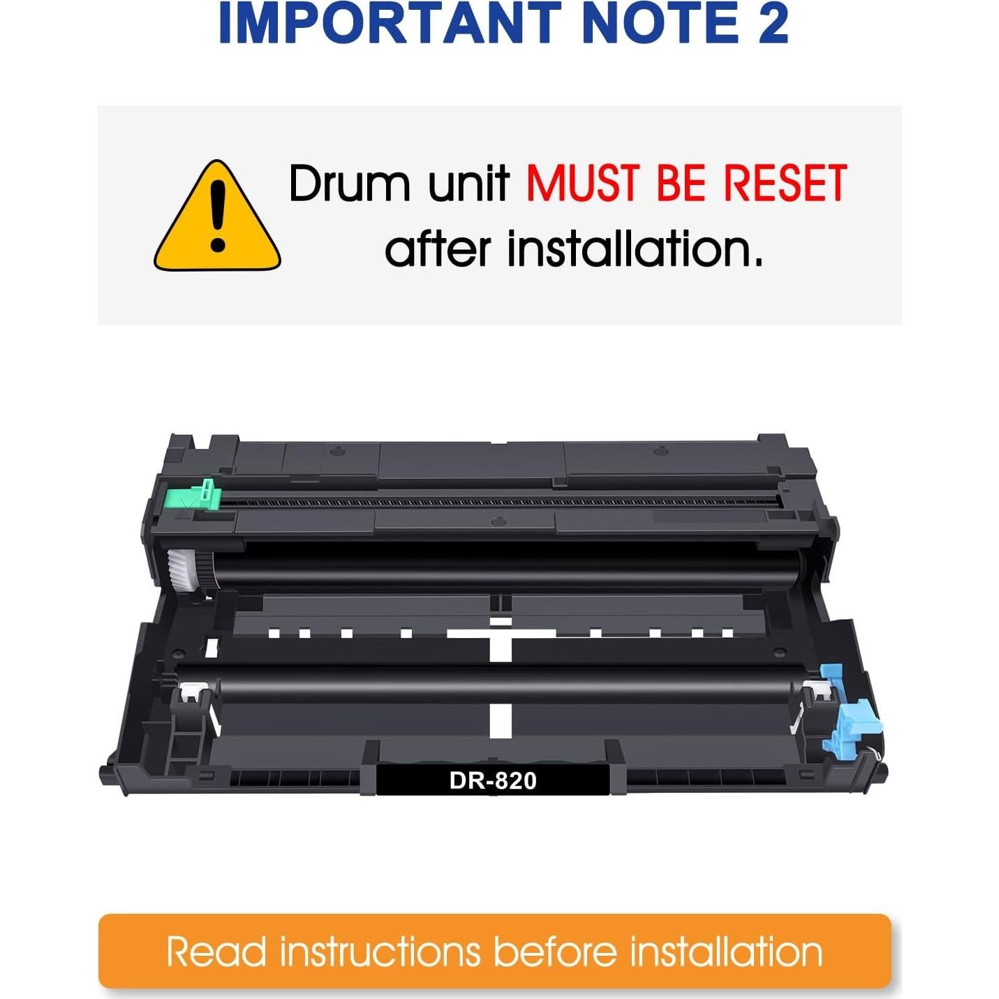 Unidad de Tambor Compatible Toner Bank DR820 para Brother