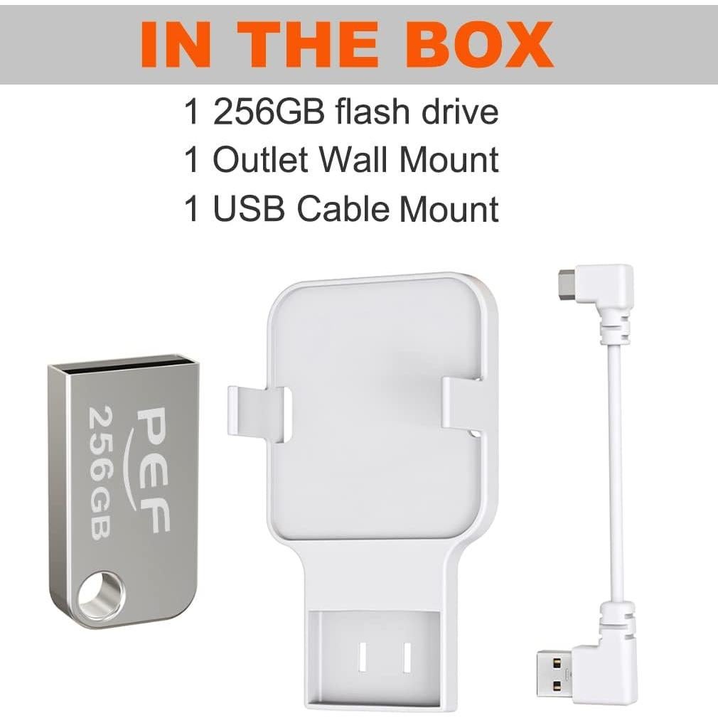 Unidad Flash USB 256GB PEF + Soporte Enchufe Blink 2