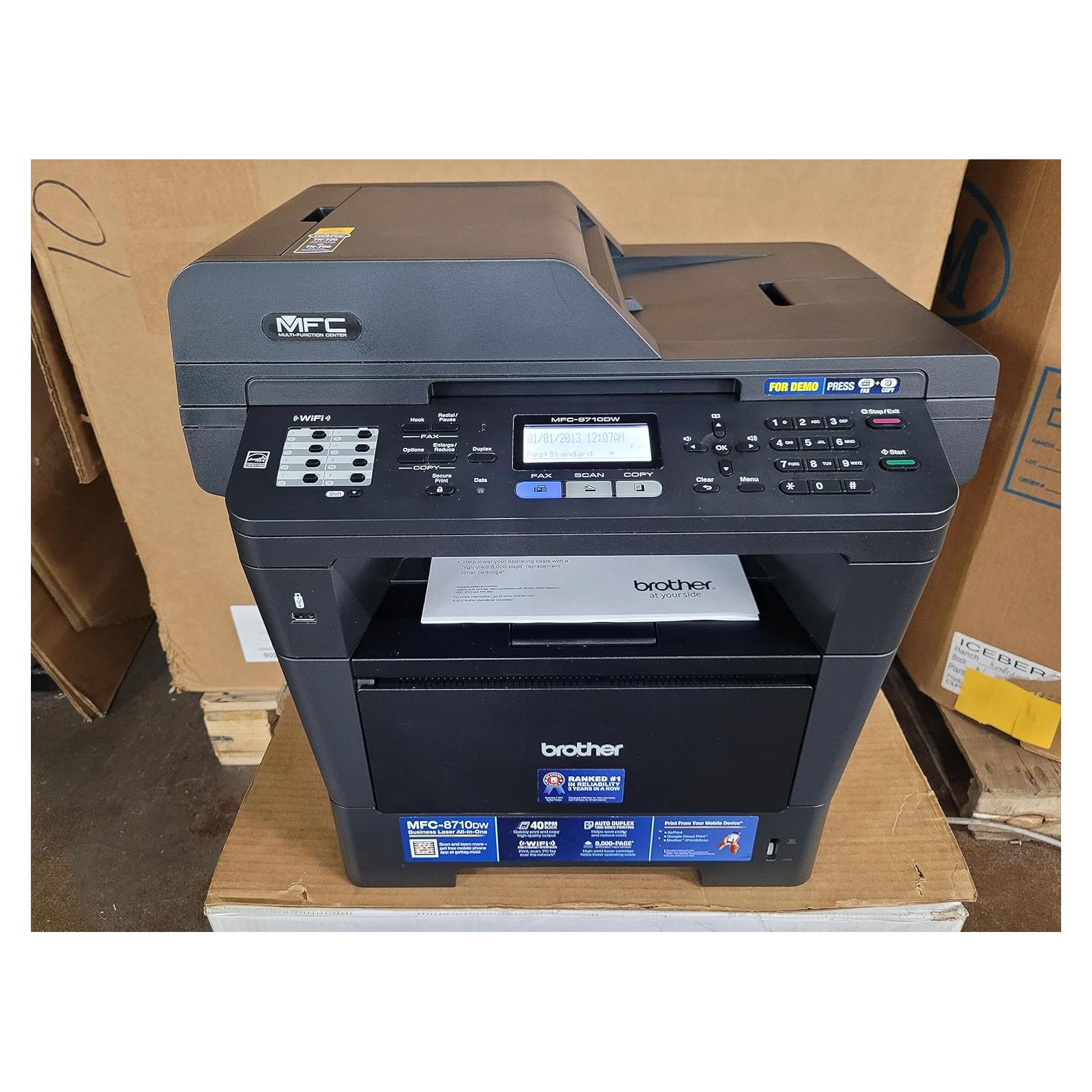 Impresora Multifuncional Brother MFC-8710DW Monocromática