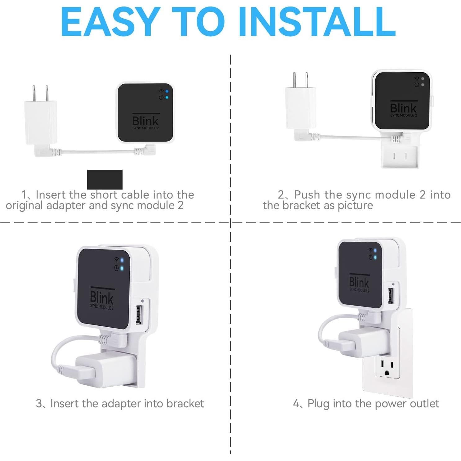 Soporte de pared Tizomi para módulo de sincronización Blink 2