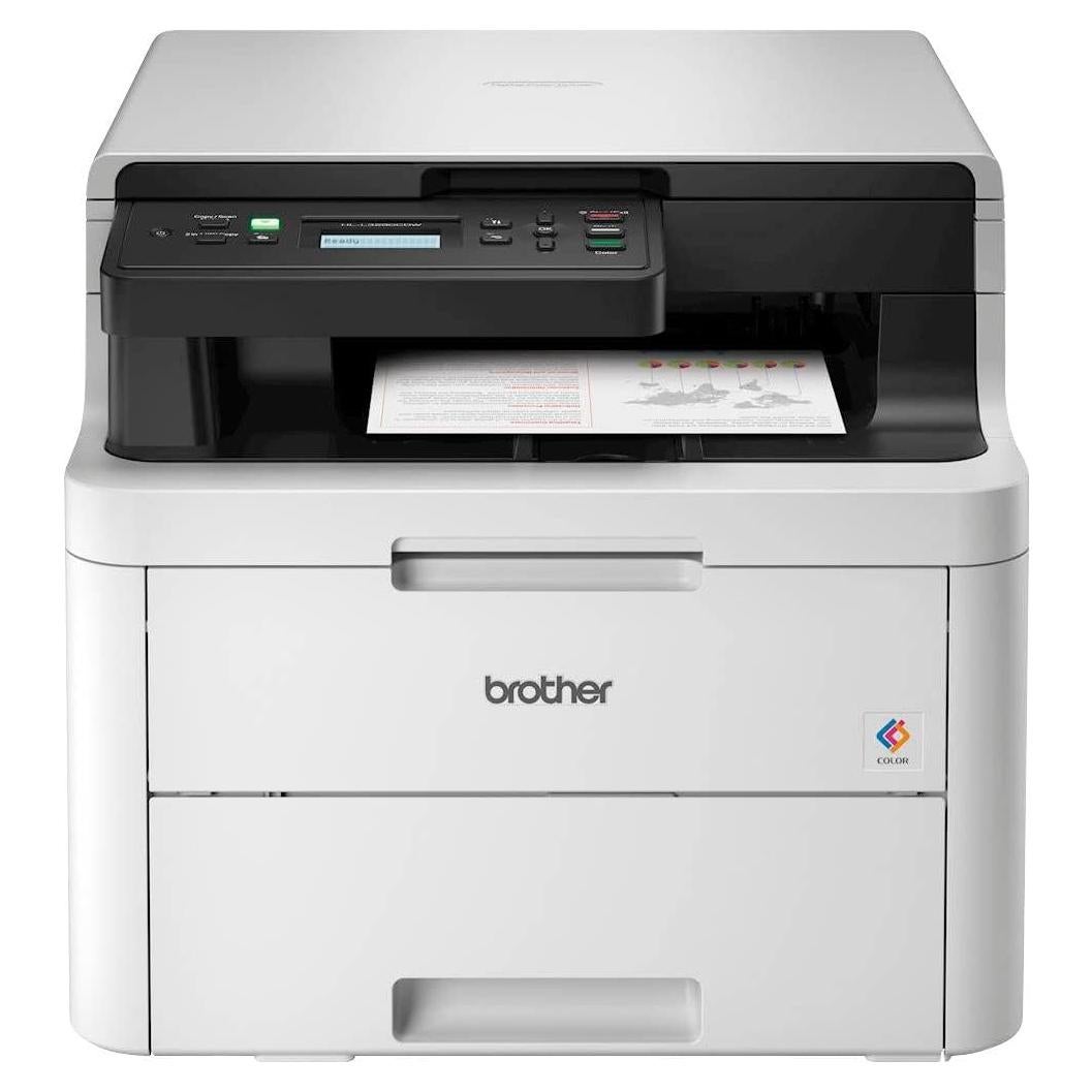 HL-L3290CDW All-in-One Compact Digital Color LED Wireless Laser Printer - Print Copy Scan - USB and WiFi Connectivity, 25 ppm, 36 ppm, 600 x 2400 dpi, Auto Duplex Printing, 512MB Memory