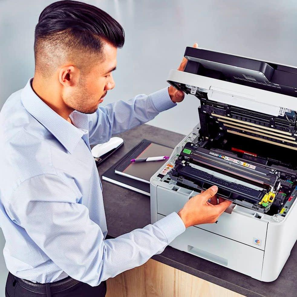 HL-L3290CDW All-in-One Compact Digital Color LED Wireless Laser Printer - Print Copy Scan - USB and WiFi Connectivity, 25 ppm, 36 ppm, 600 x 2400 dpi, Auto Duplex Printing, 512MB Memory