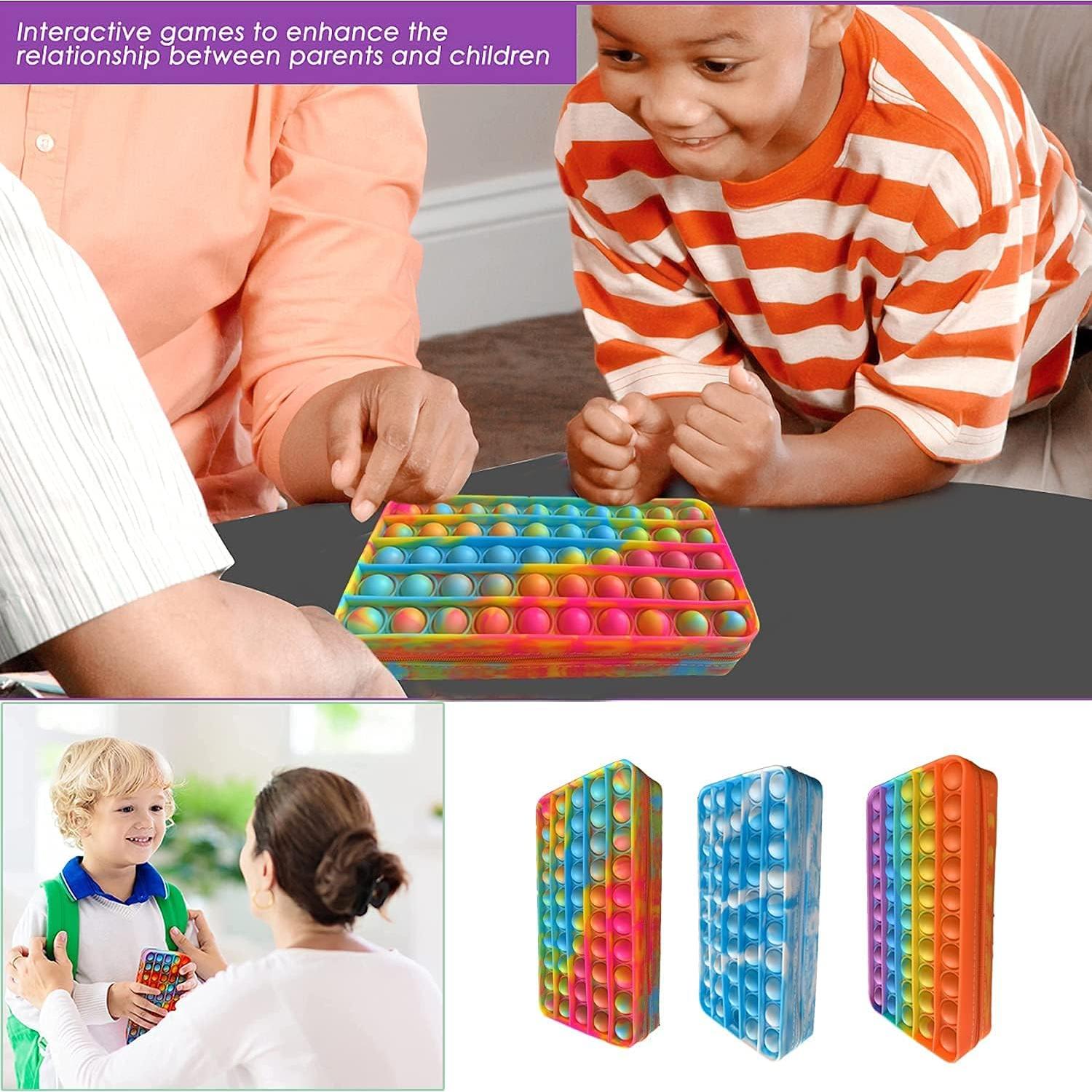 Estuche de Lápices Pop Dongguan 19x9.9cm Azul Blanco