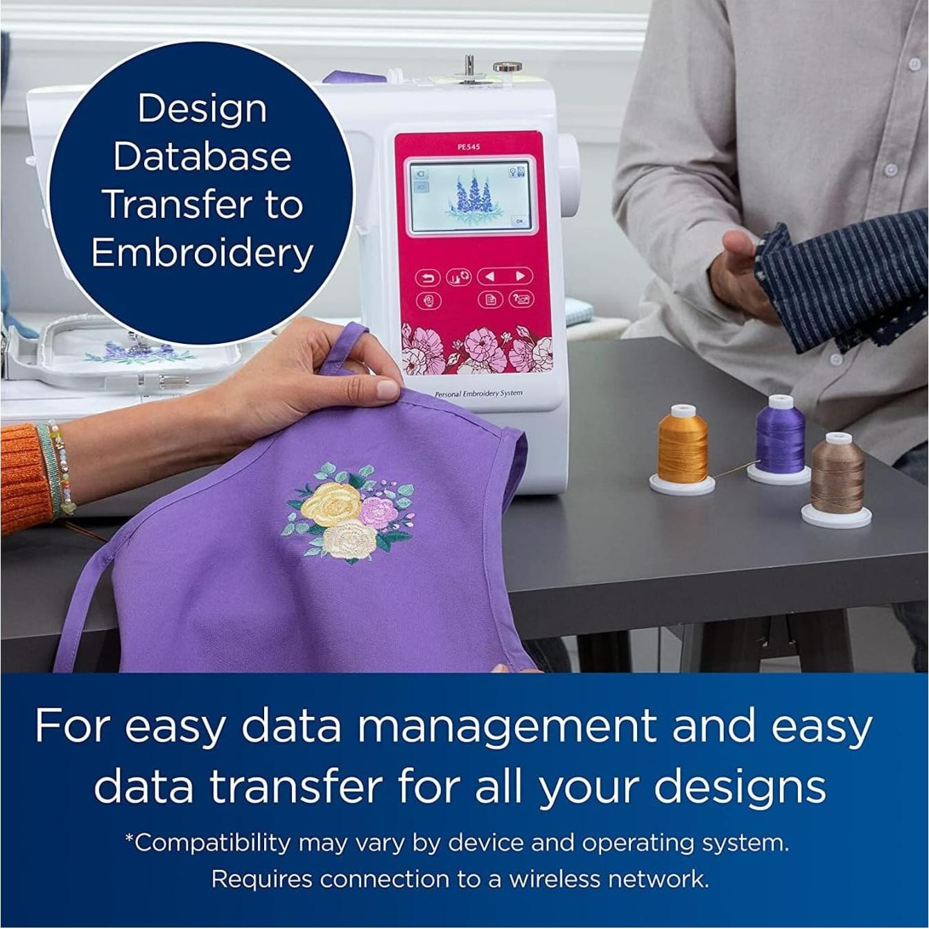 Máquina de Bordado Computarizada Brother PE545 135 Diseños