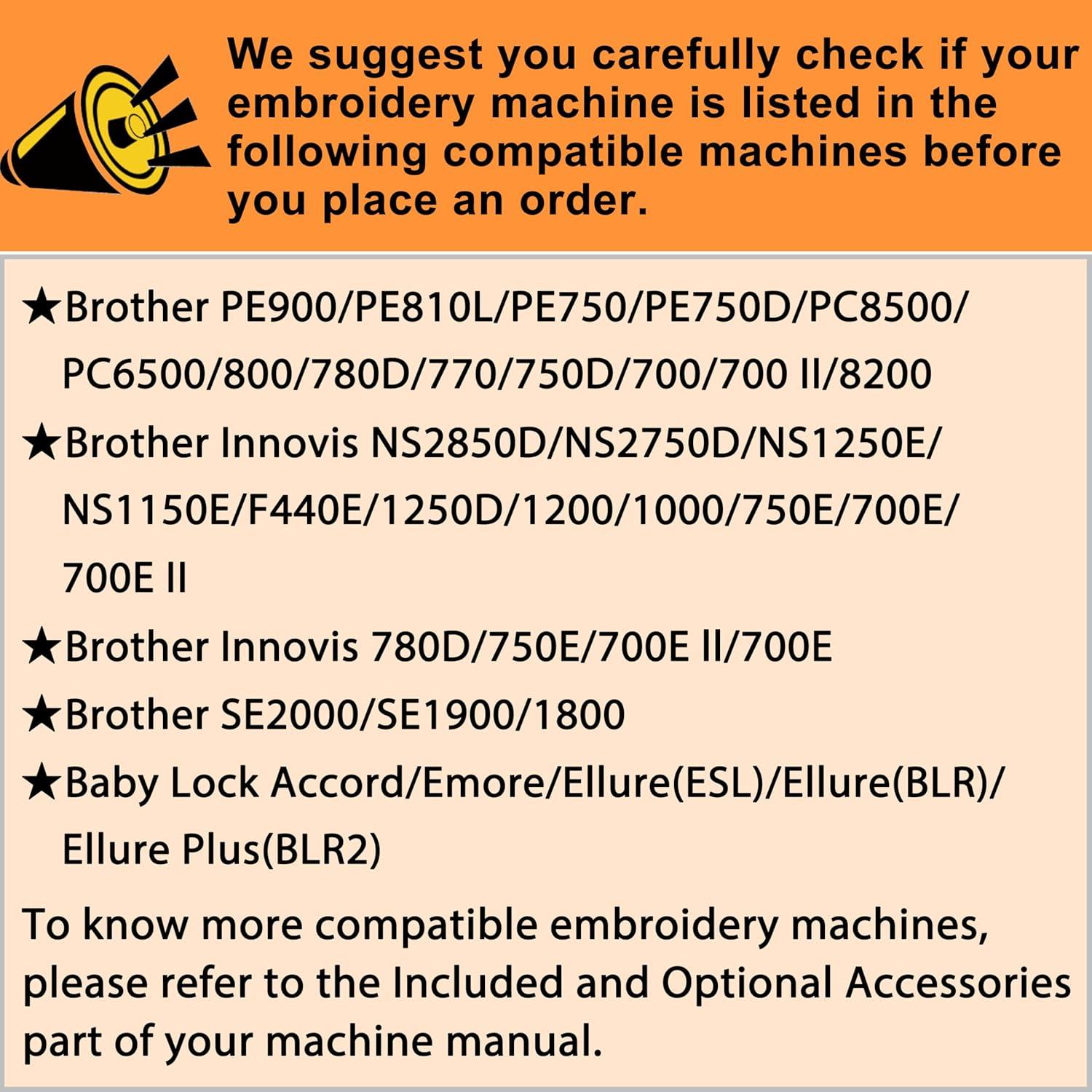 Conjunto 4 en 1 de Bastidores de Bordado New Brothread