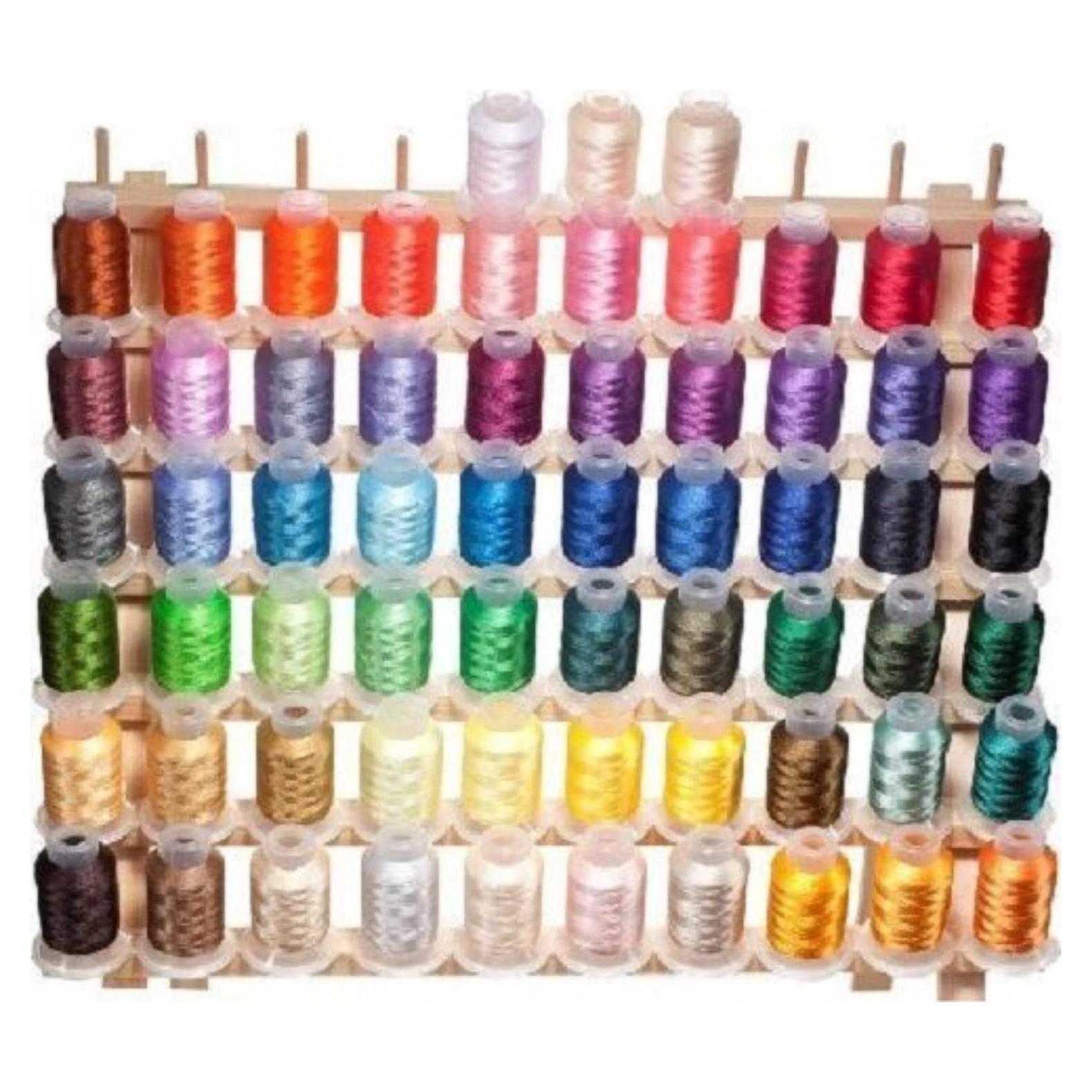 Conjunto de Hilos de Bordado Embroidex 63 Colores 500m