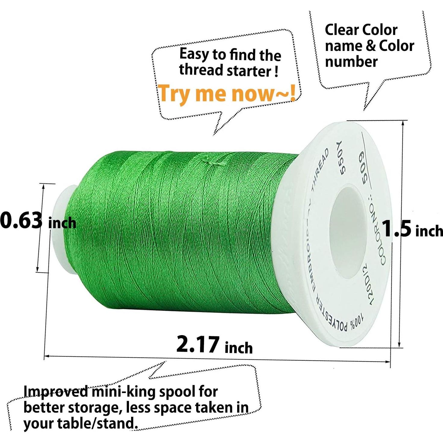 Hilo de Bordar Simthread 40 Colores 500M Poliester