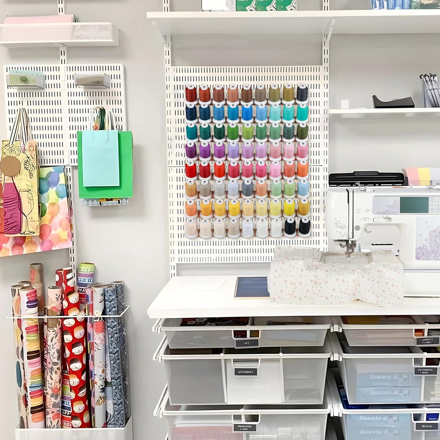 Hilo de Bordado Mate Helado New brothread 72 Bobinas 500m 40WT