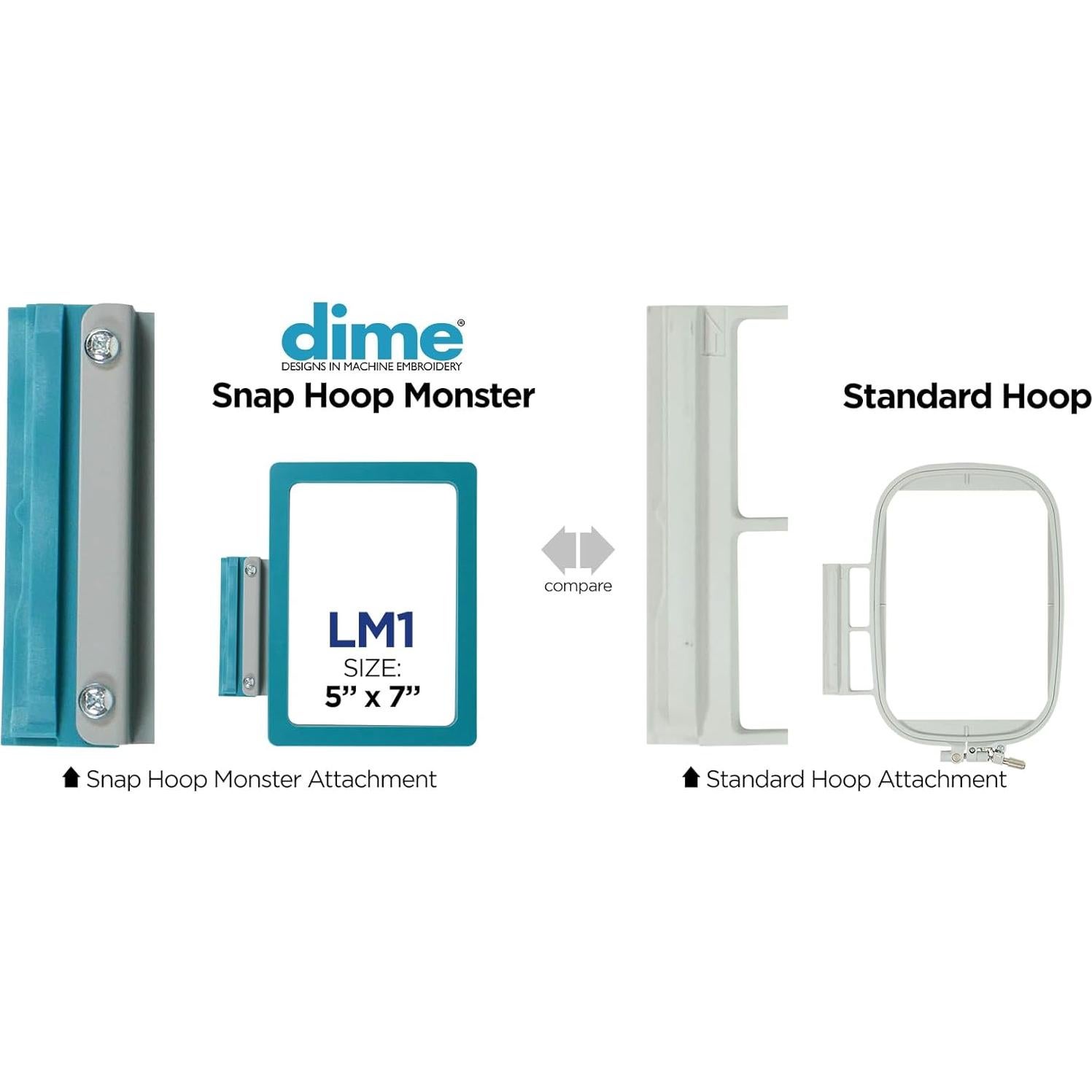 Marco Magnético Snap Hoop Monster 12.7x17.8 cm para Baby Lock/Brother