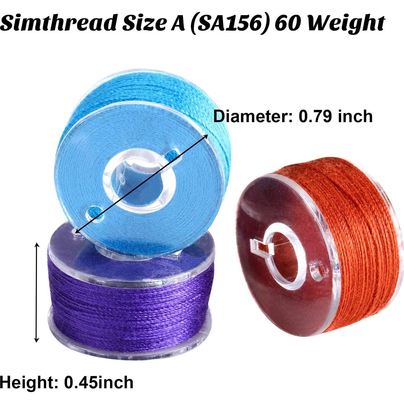 144 Bobinas de Hilo Preenrolladas EBOOT 24 Colores Tamaño A