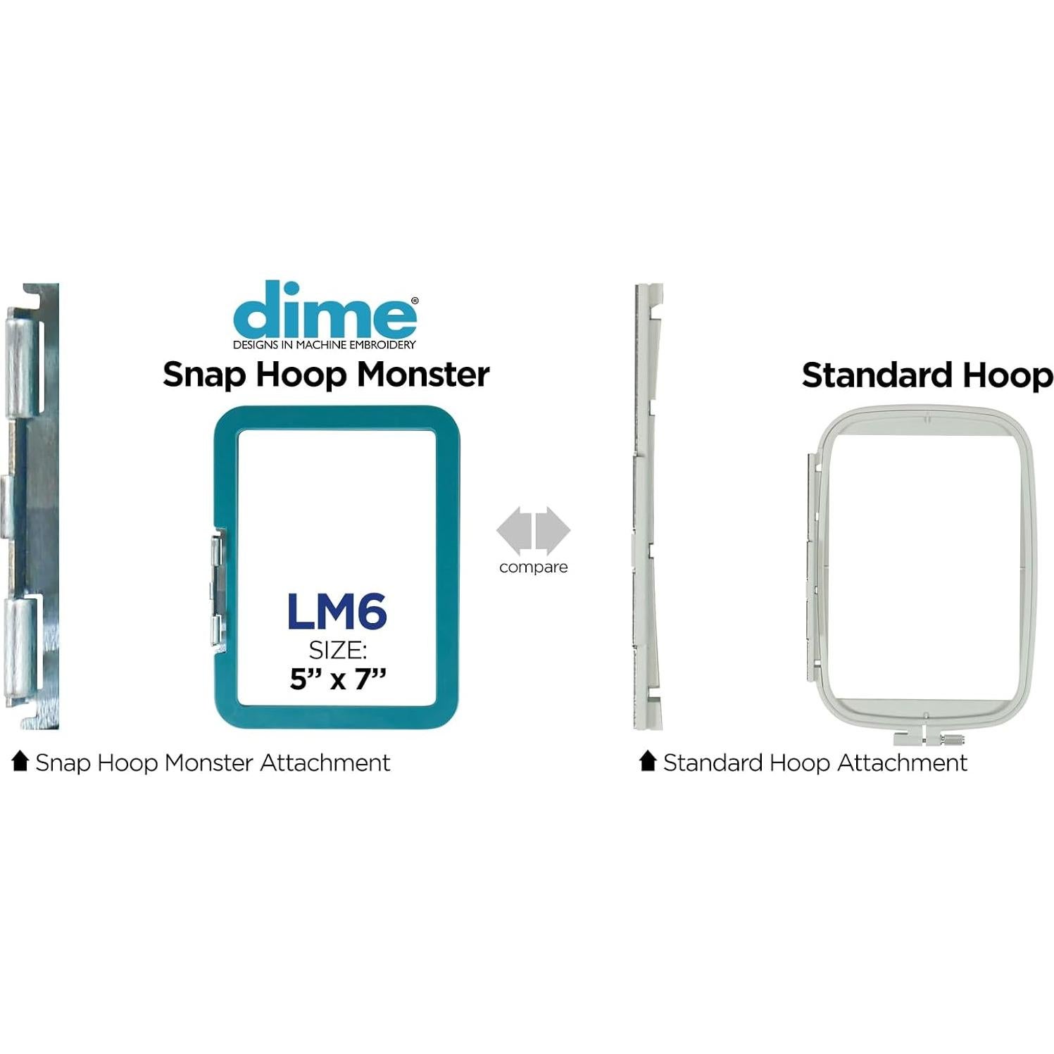 Marco Magnético Snap Hoop Monster 12.7x17.8 cm para Bordado