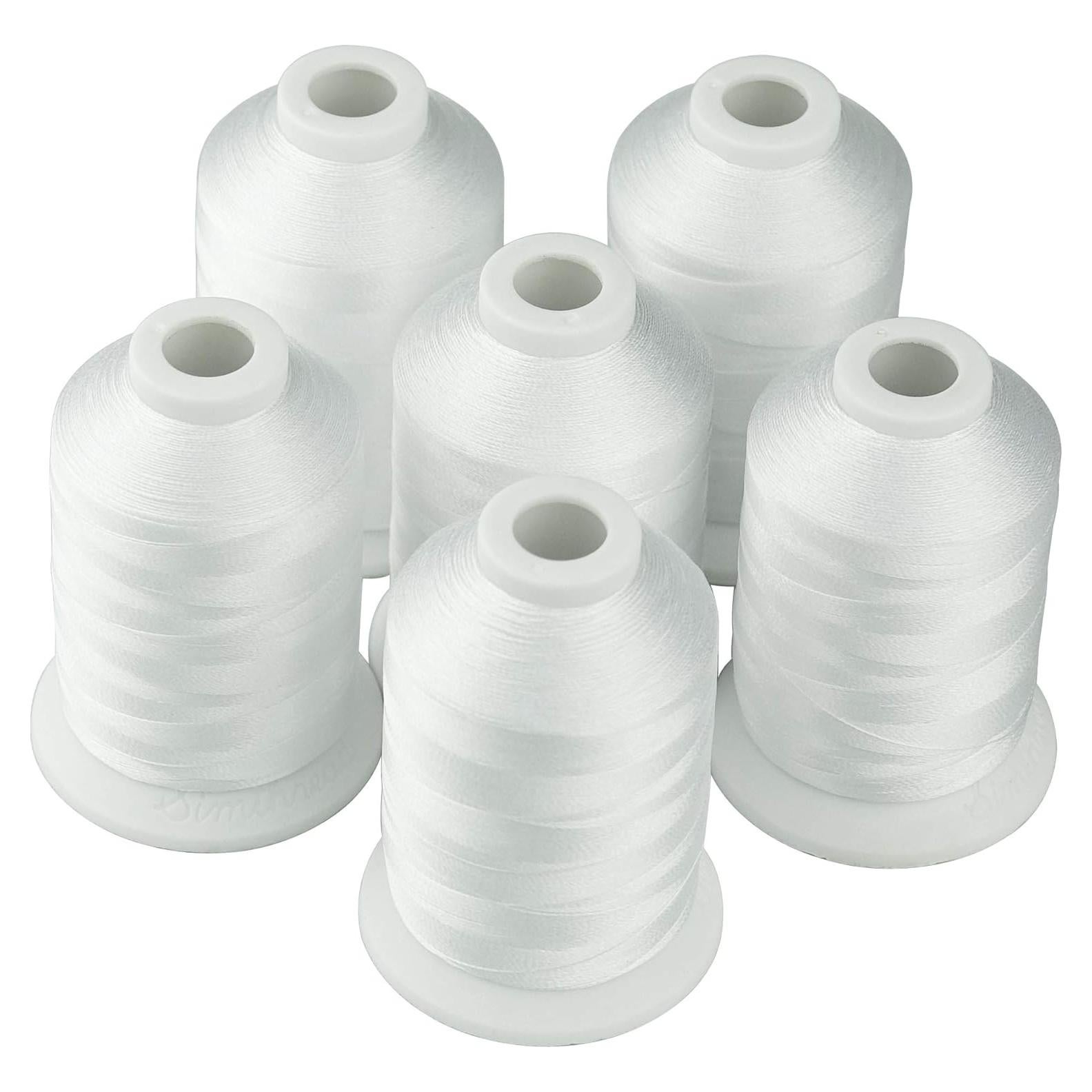 Hilo de Bordado a Máquina Simthread 1000M Poliester Blanco