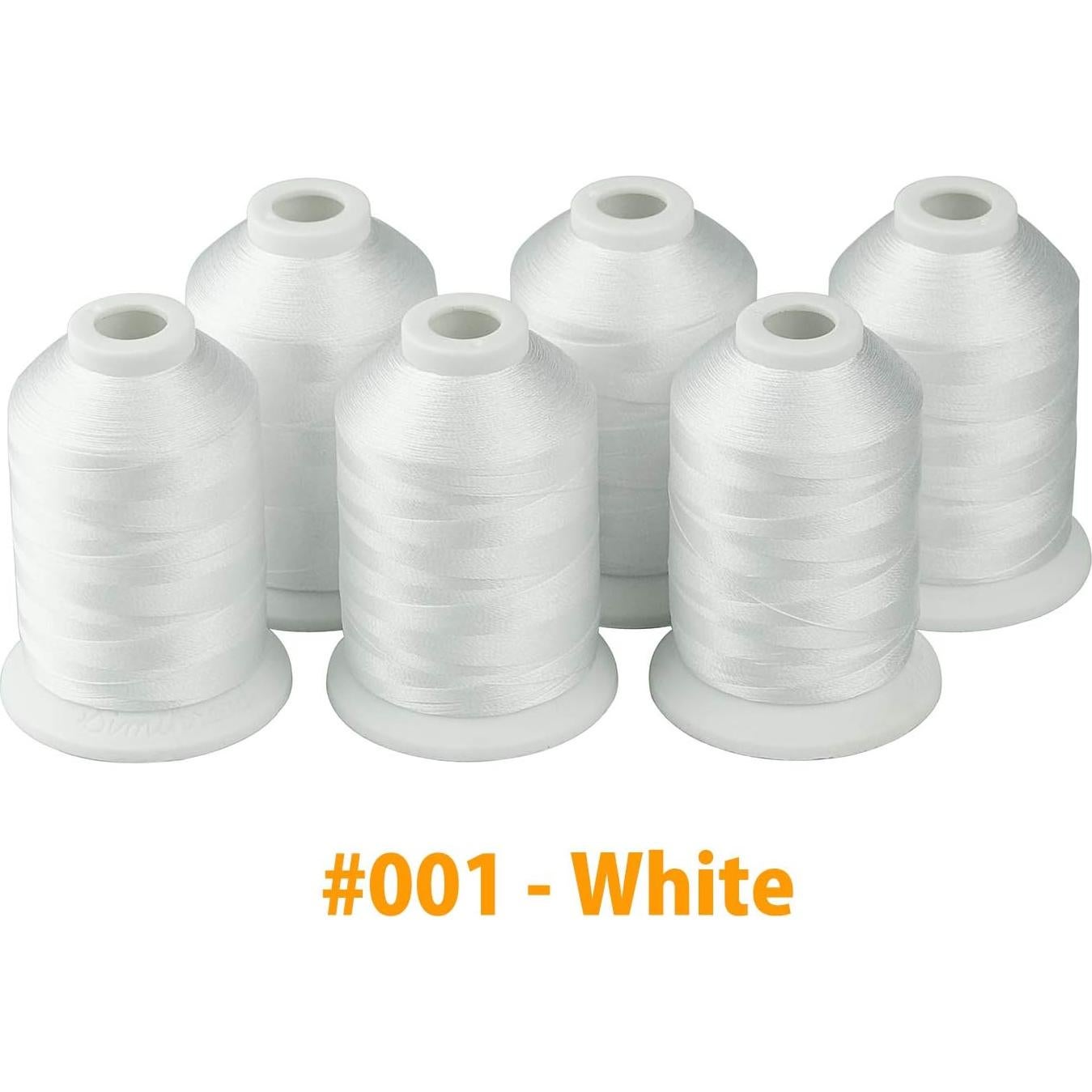 Hilo de Bordado a Máquina Simthread 1000M Poliester Blanco