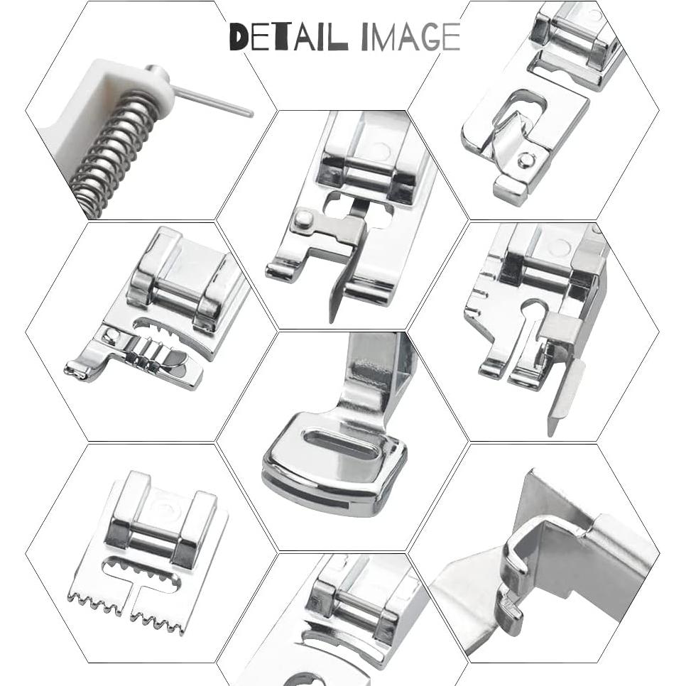 Juego de 32 Pies de Prensatelas WMYCONGCONG para Máquina de Coser