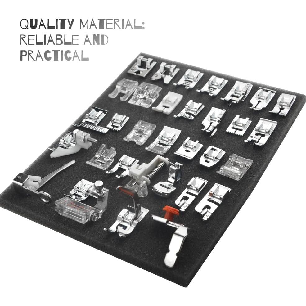 Juego de 32 Pies de Prensatelas WMYCONGCONG para Máquina de Coser