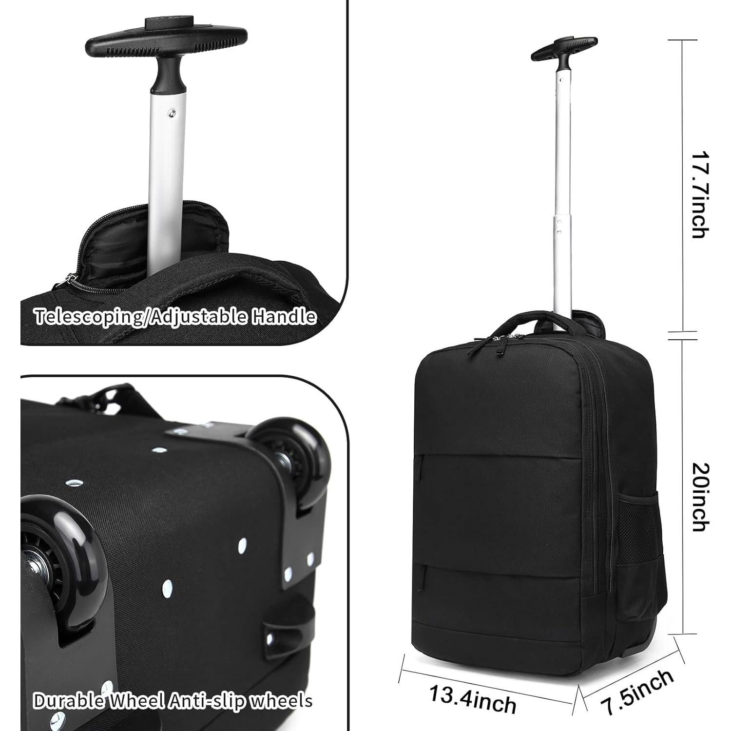 Mochila Rodante Lag-sllbeib Negra para Laptop 17"