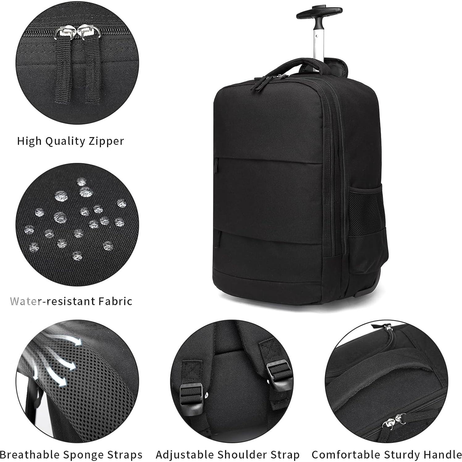Mochila Rodante Lag-sllbeib Negra para Laptop 17"