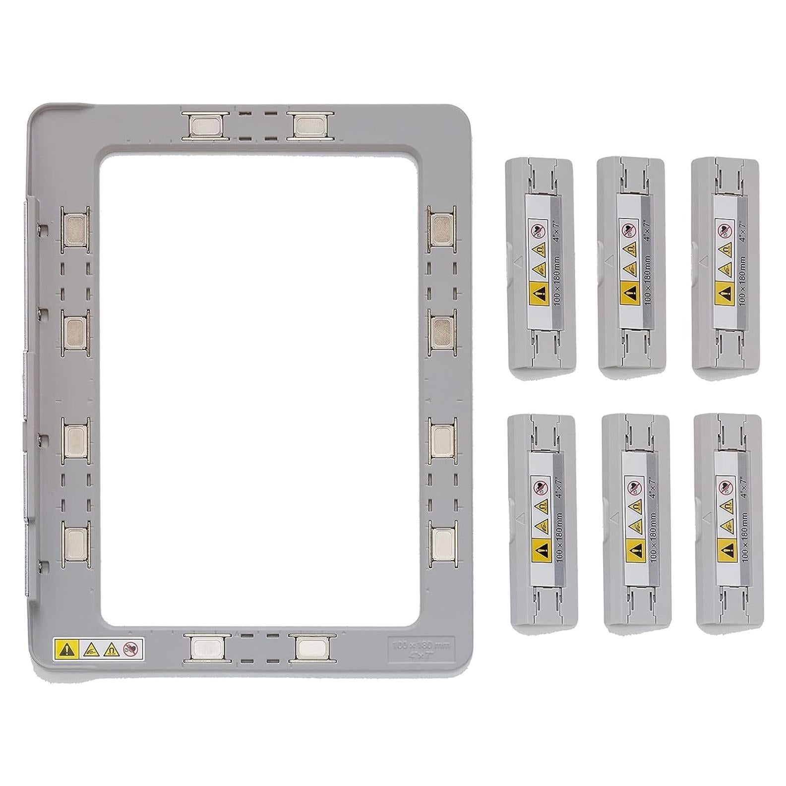 Aro de Bordado Magnético Brother 10.16x17.78cm Gris