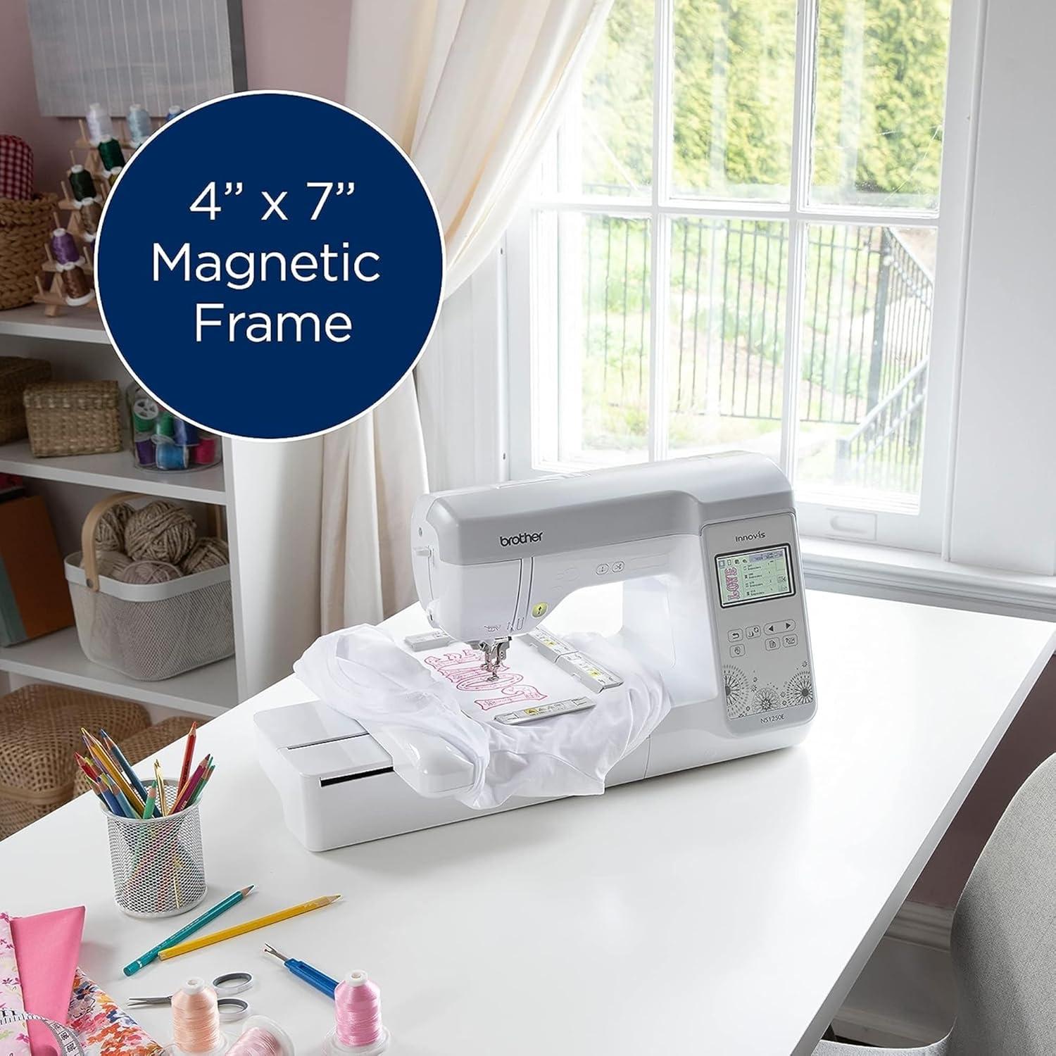 Aro de Bordado Magnético Brother 10.16x17.78cm Gris