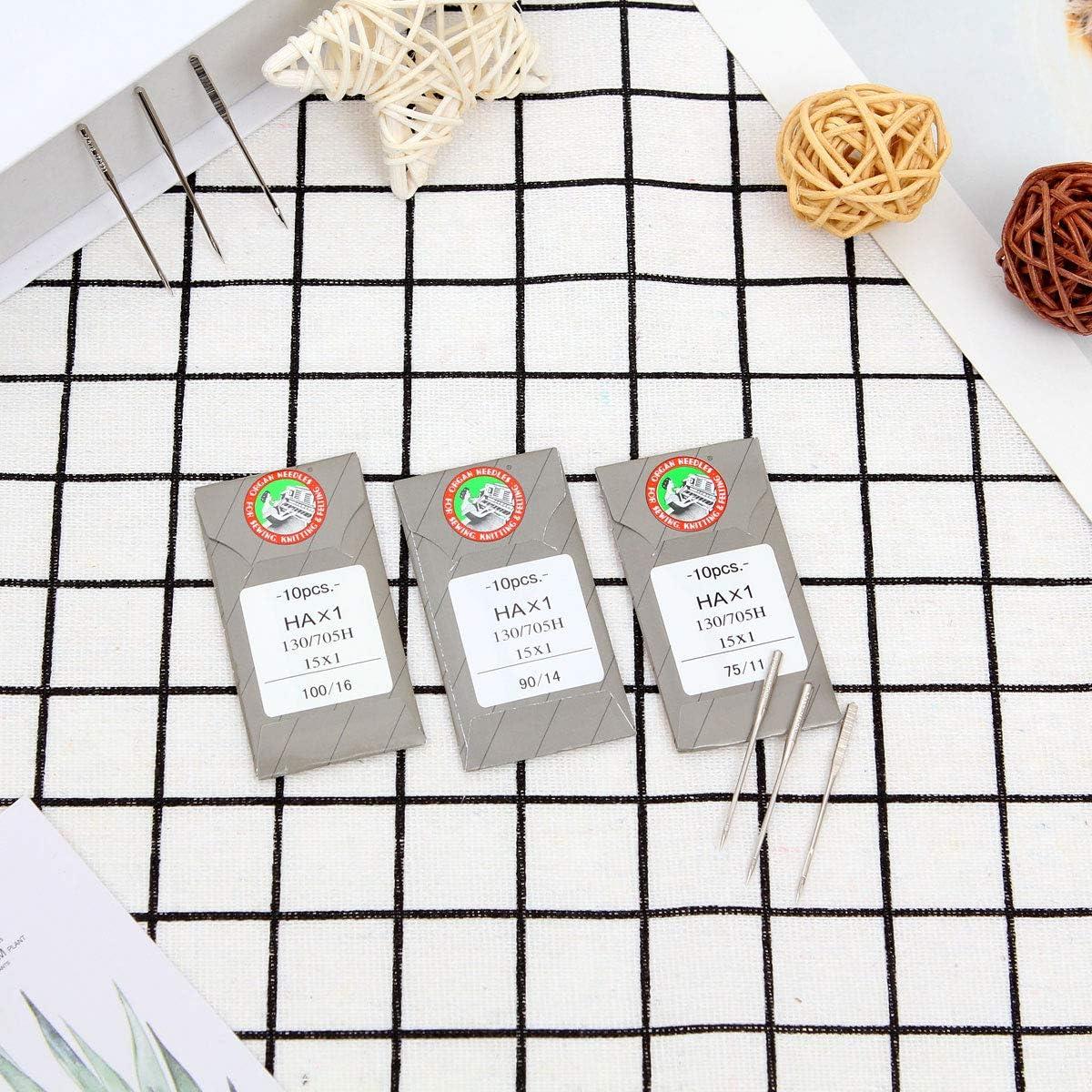 40 Agujas de Máquina de Coser ZOEYES Universales 75/11 90/14 100/16