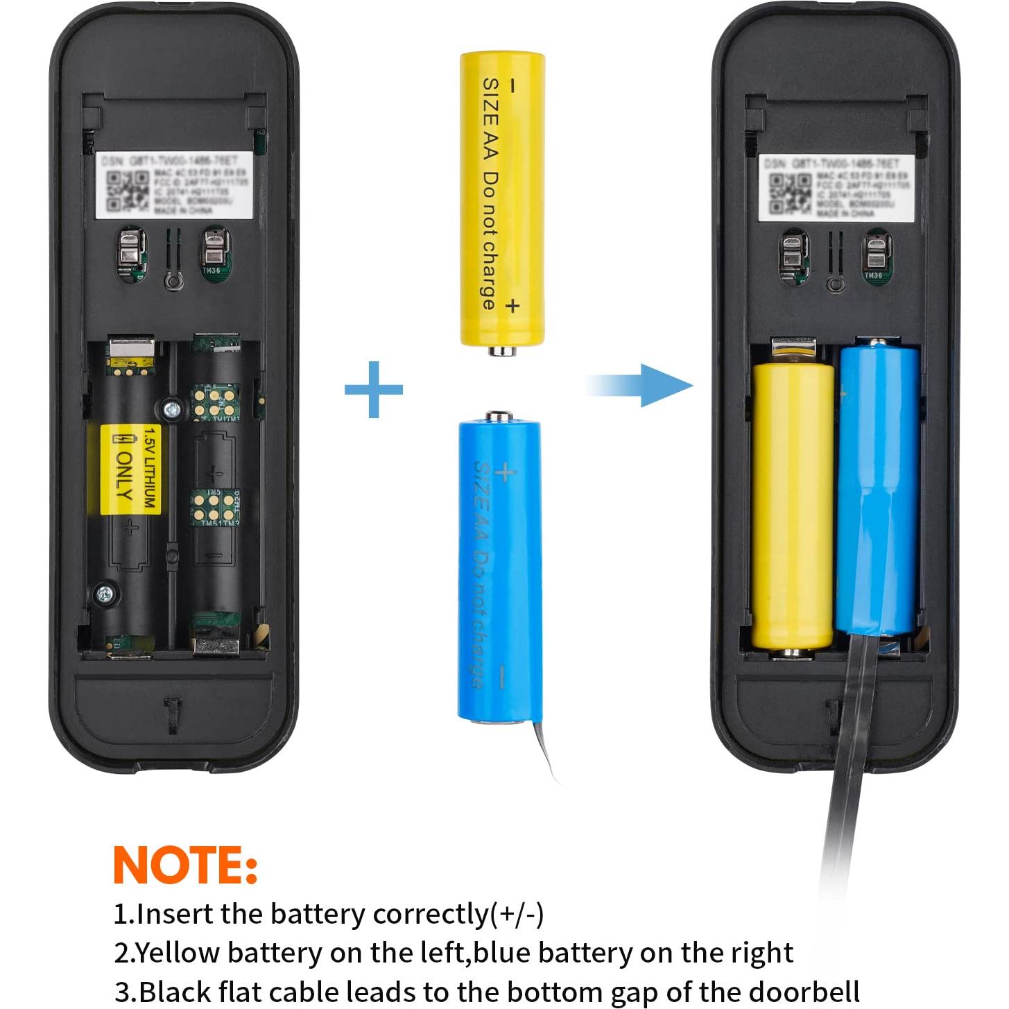 Adaptador de corriente ALERTCAM para timbre Blink 5m resistente
