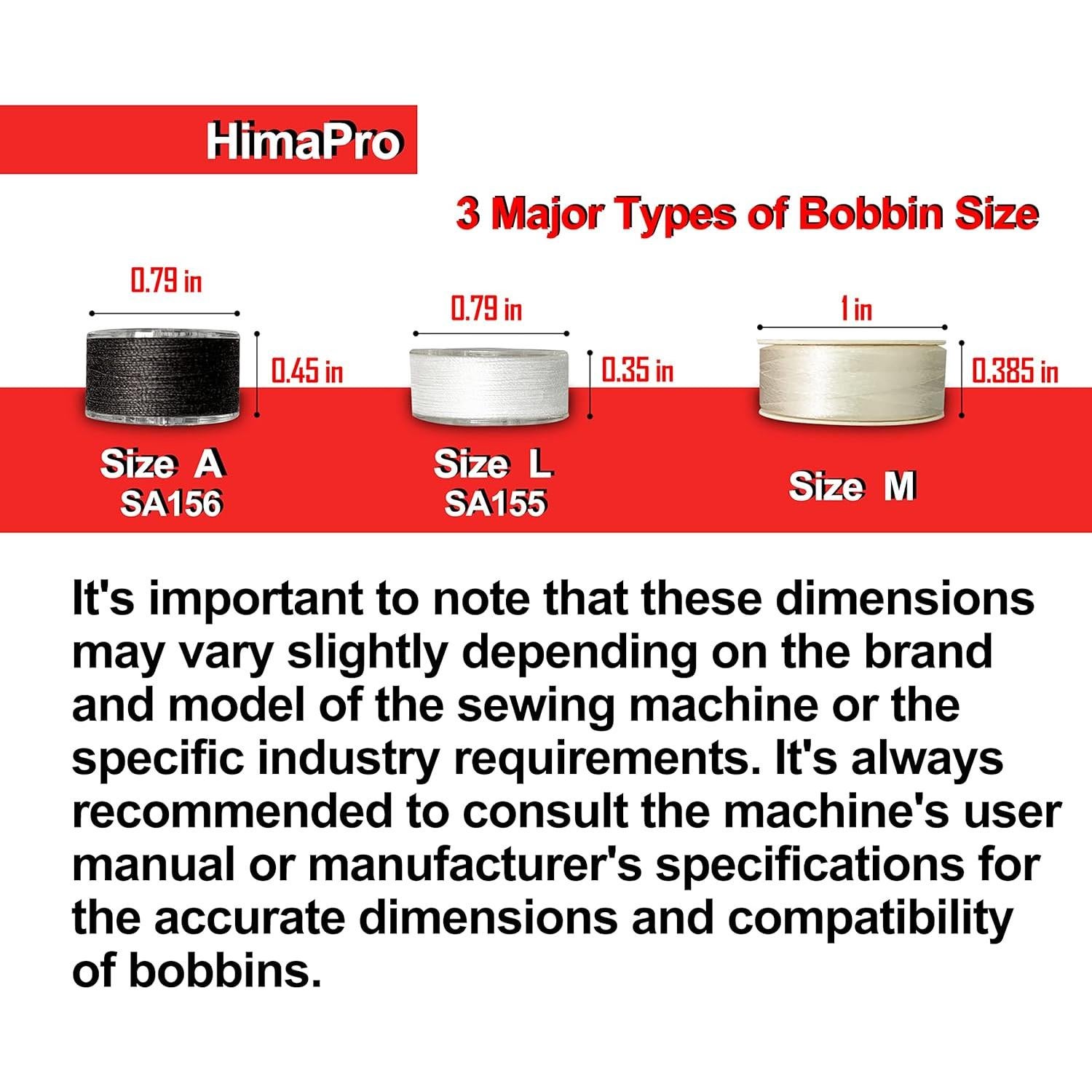 HimaPro 144 Bobinas Preenrolladas Hilo Poliester 60WT