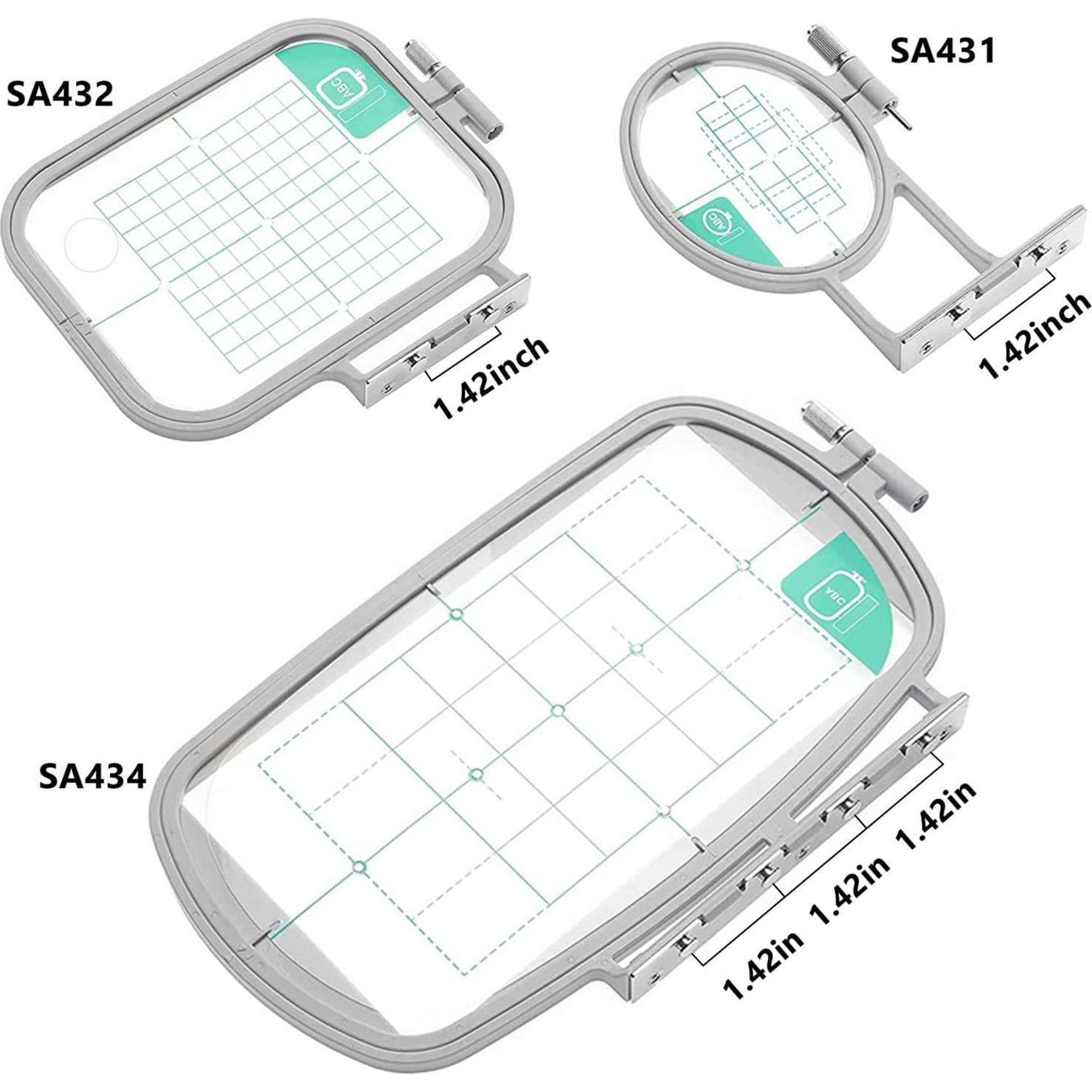 Juego de Aros de Bordado 3 en 1 YEQIN para Brother y Babylock