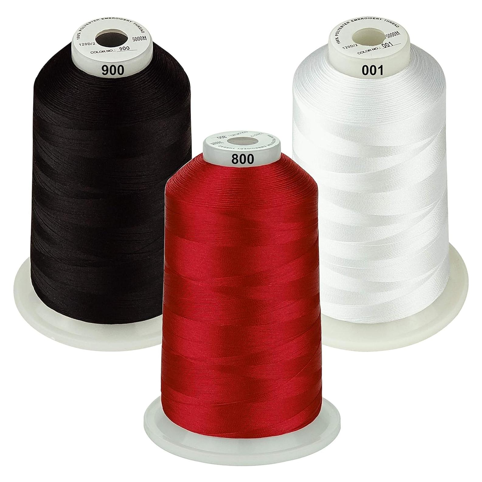 Hilo de Bordado Poliester Simthread 5500Y 5000M 3 Colores
