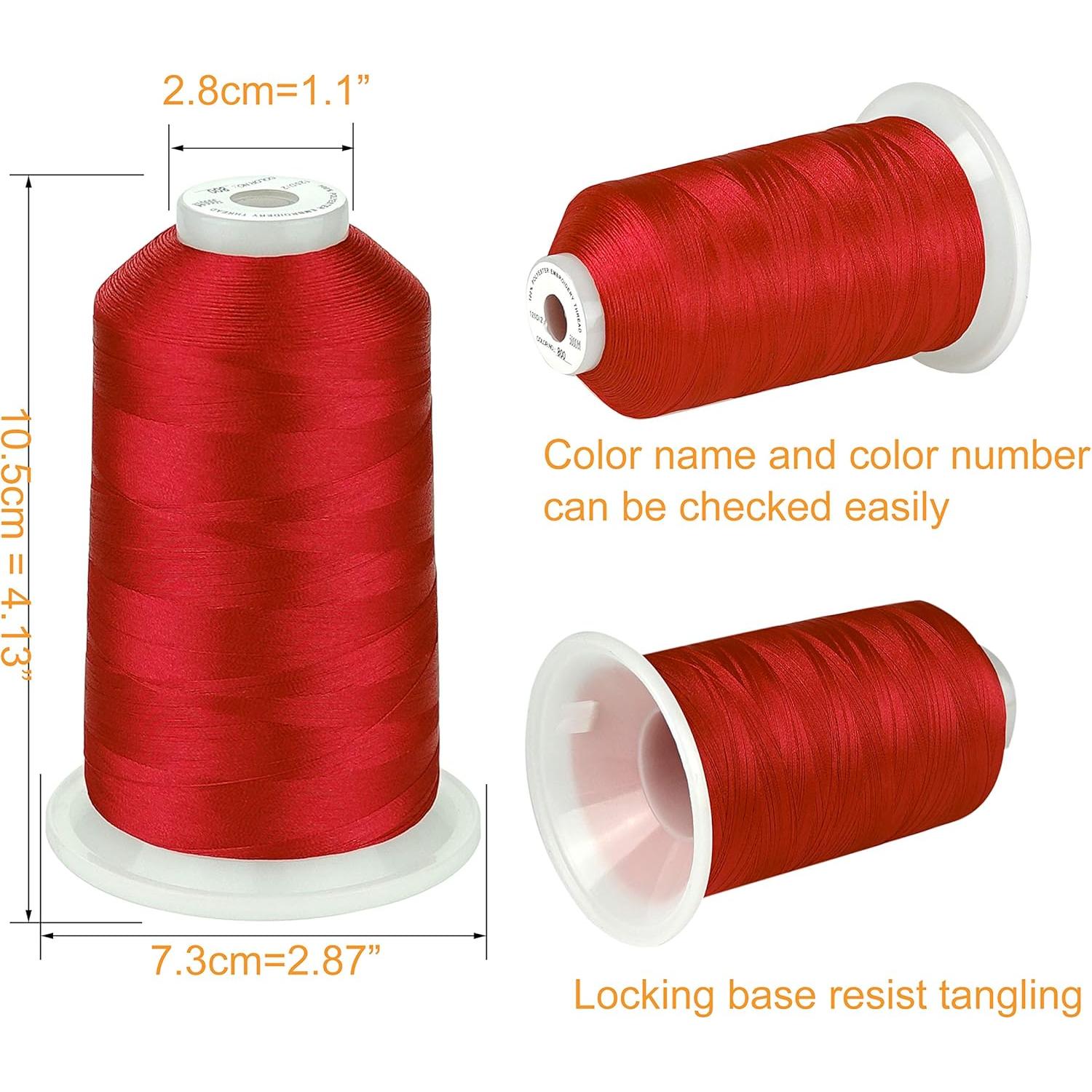 Hilo de Bordado Poliester Simthread 5500Y 5000M 3 Colores