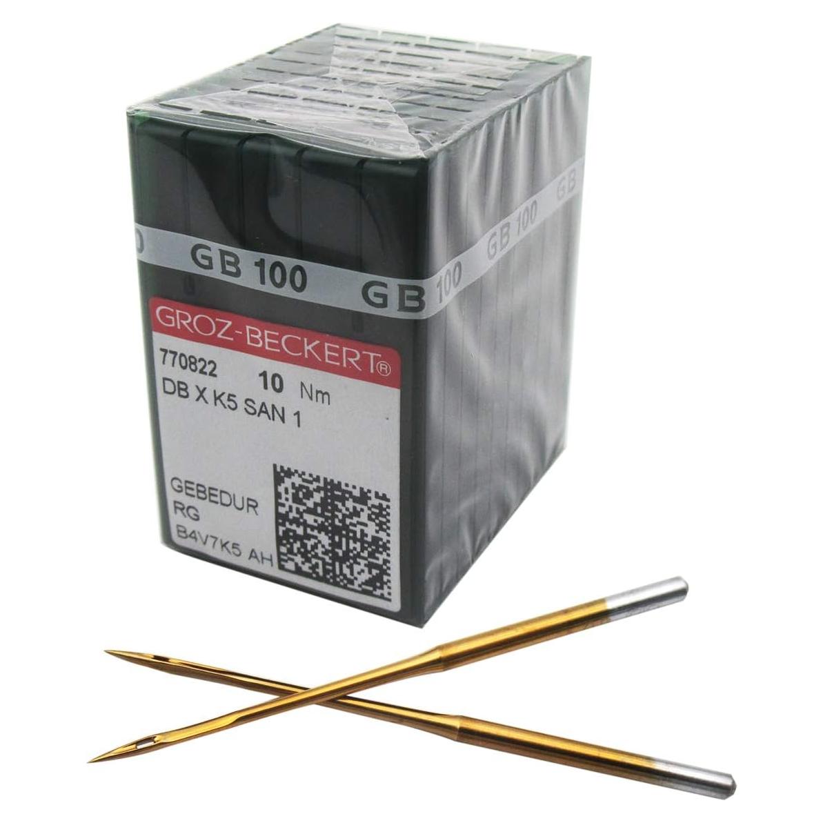 Caja de 100 Agujas Groz-Beckert DBXK5 SAN1 GEBEDUR 65/9