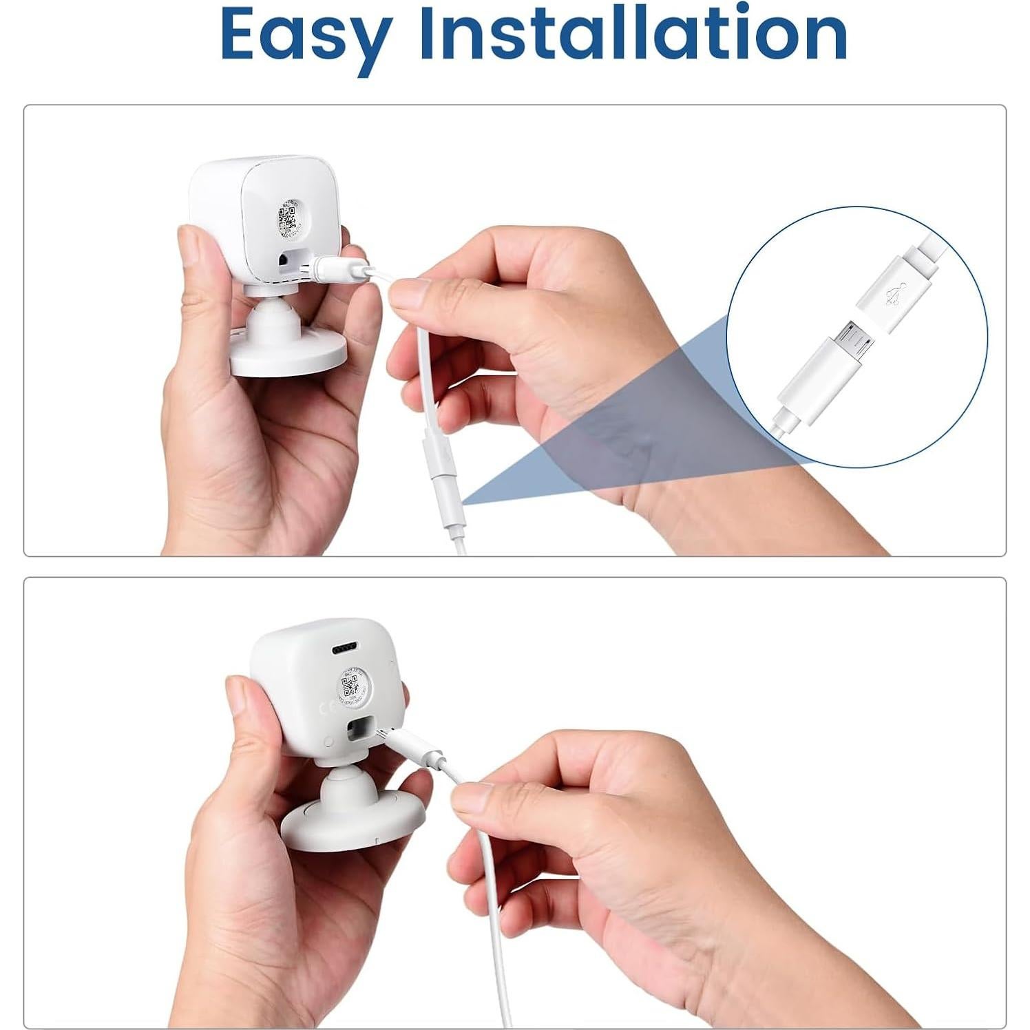 Paquete de 2 Cables de Alimentación 9m para Cámaras Blink