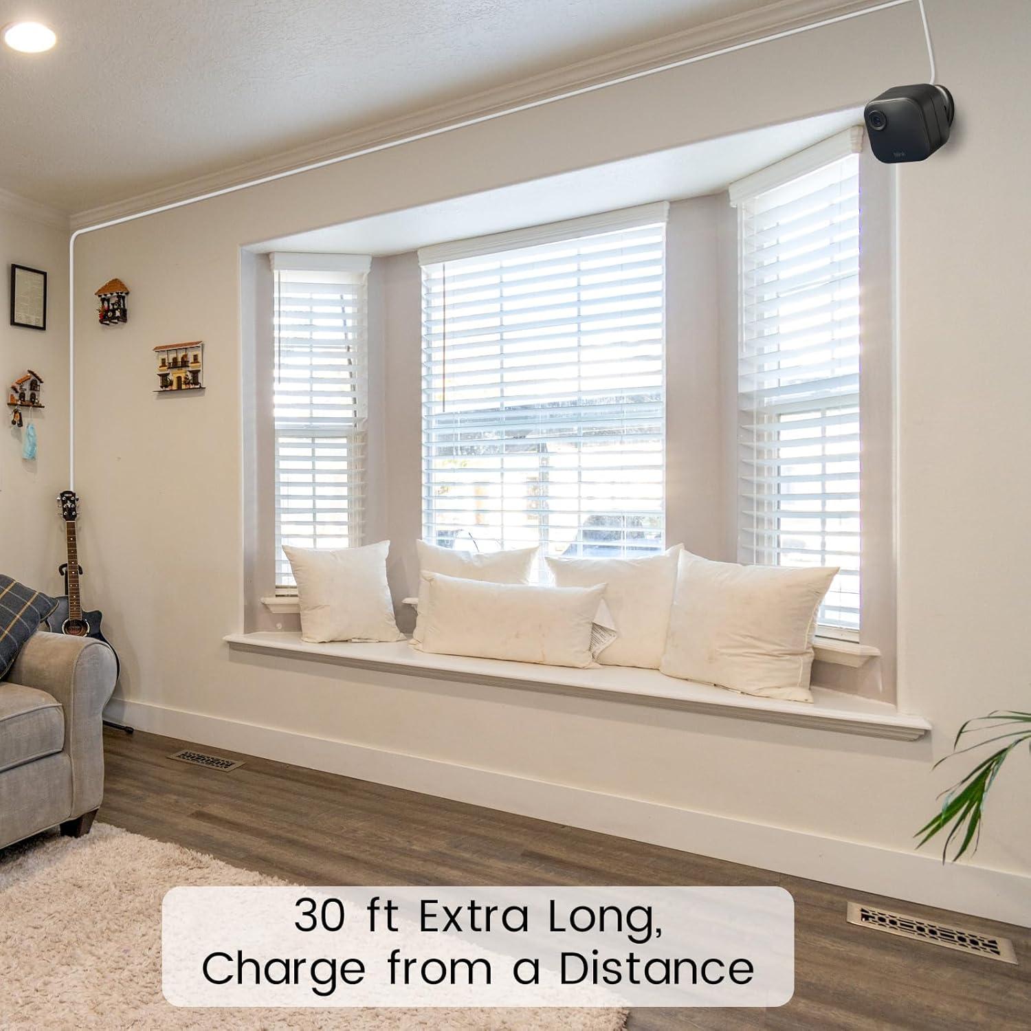 Paquete de 2 Cables de Alimentación 9m para Cámaras Blink