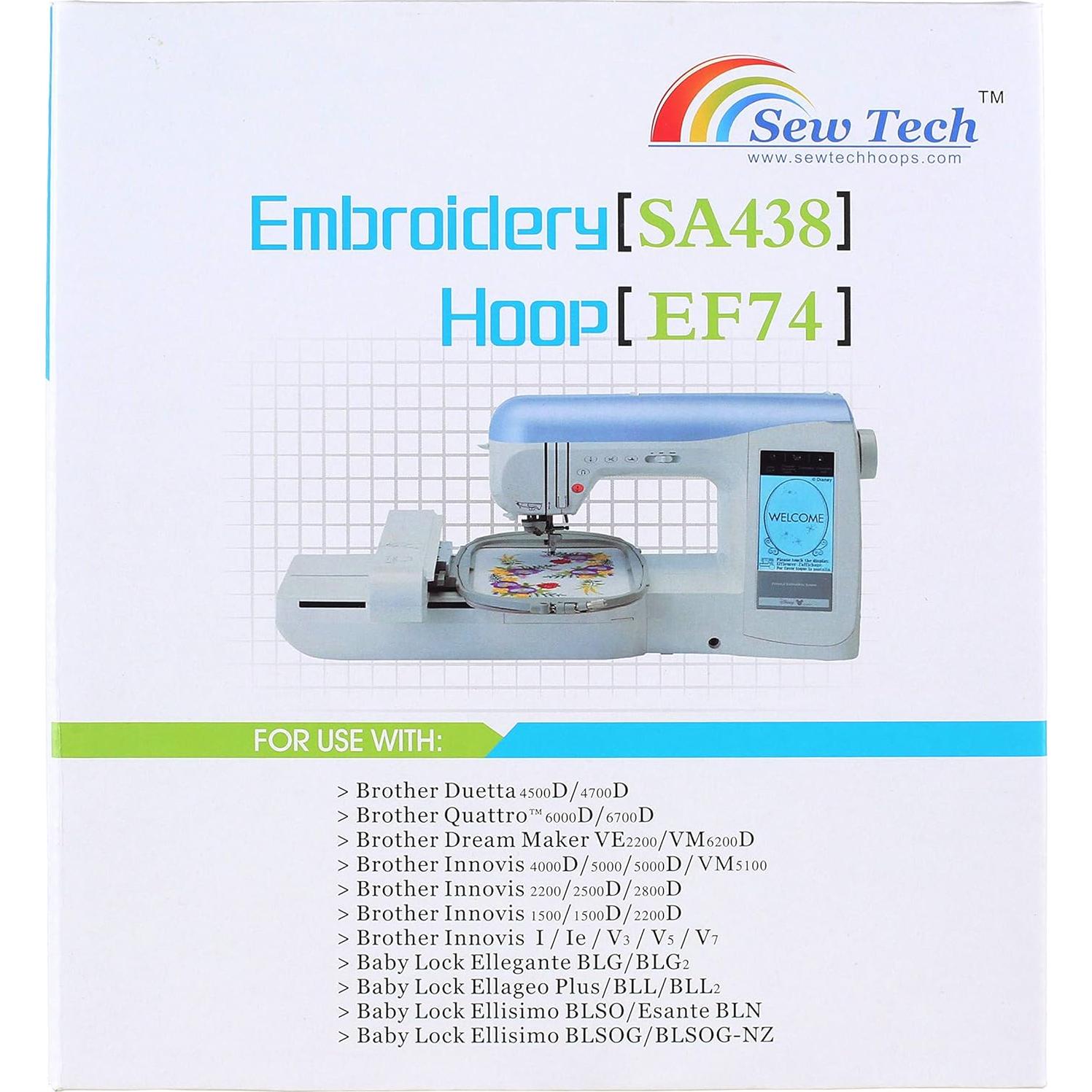 Aros de Bordado Sew Tech 4x4" para Brother y Babylock