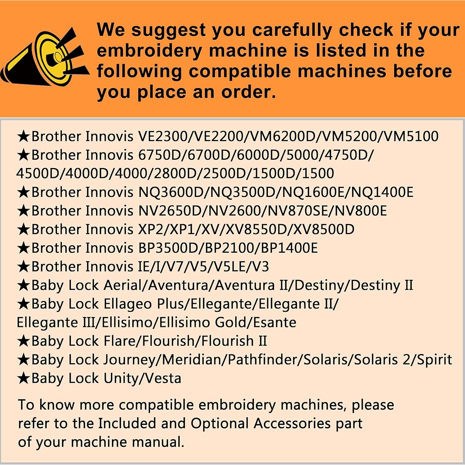 Aro de Bordado New Brothread SA438 10.16cm para Brother y BabyLock