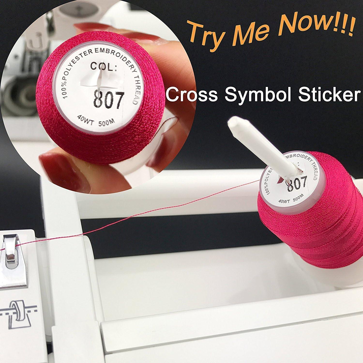 Hilos de Bordado a Máquina 100% Poliester 40 Colores 550yd