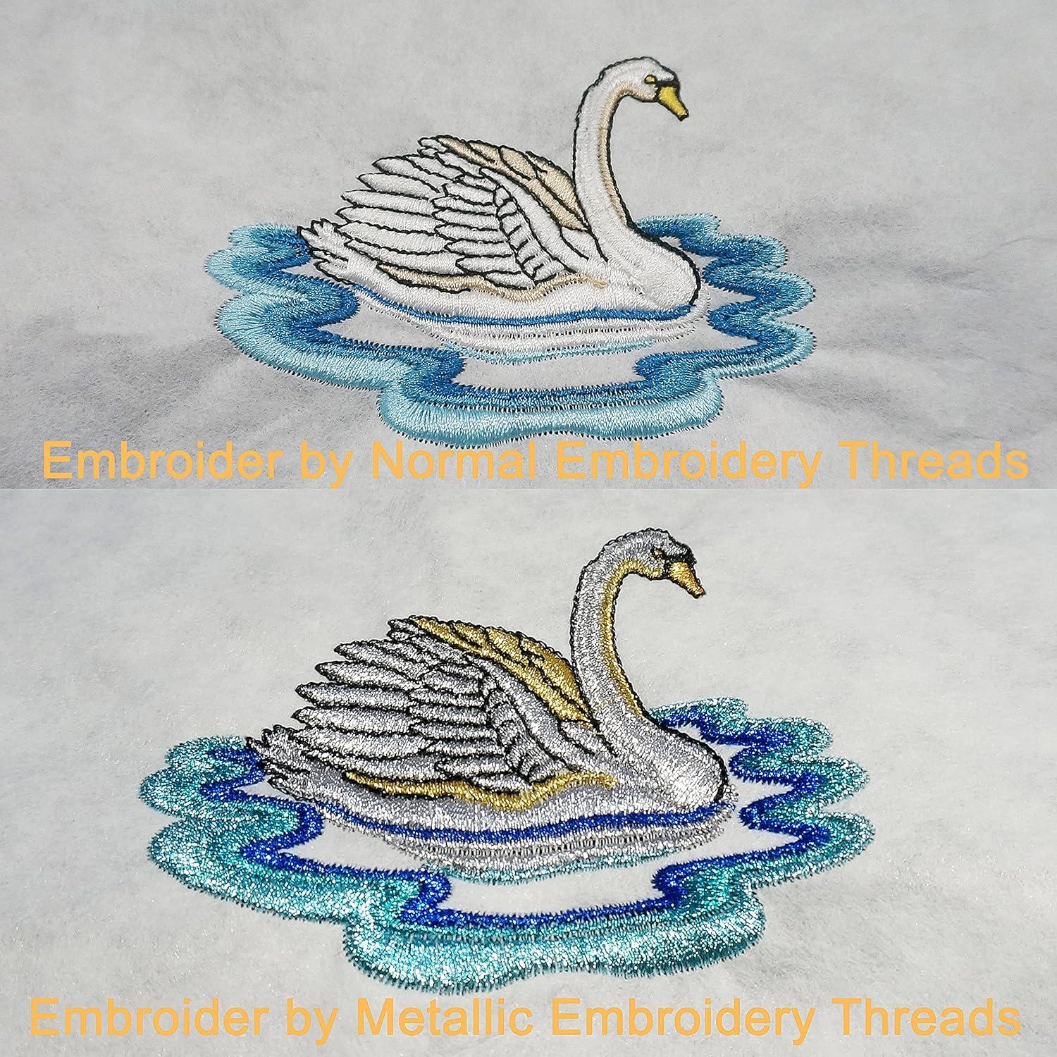 Kit de Hilo de Bordado Metálico 9 Colores 500M Nuevo Brothread