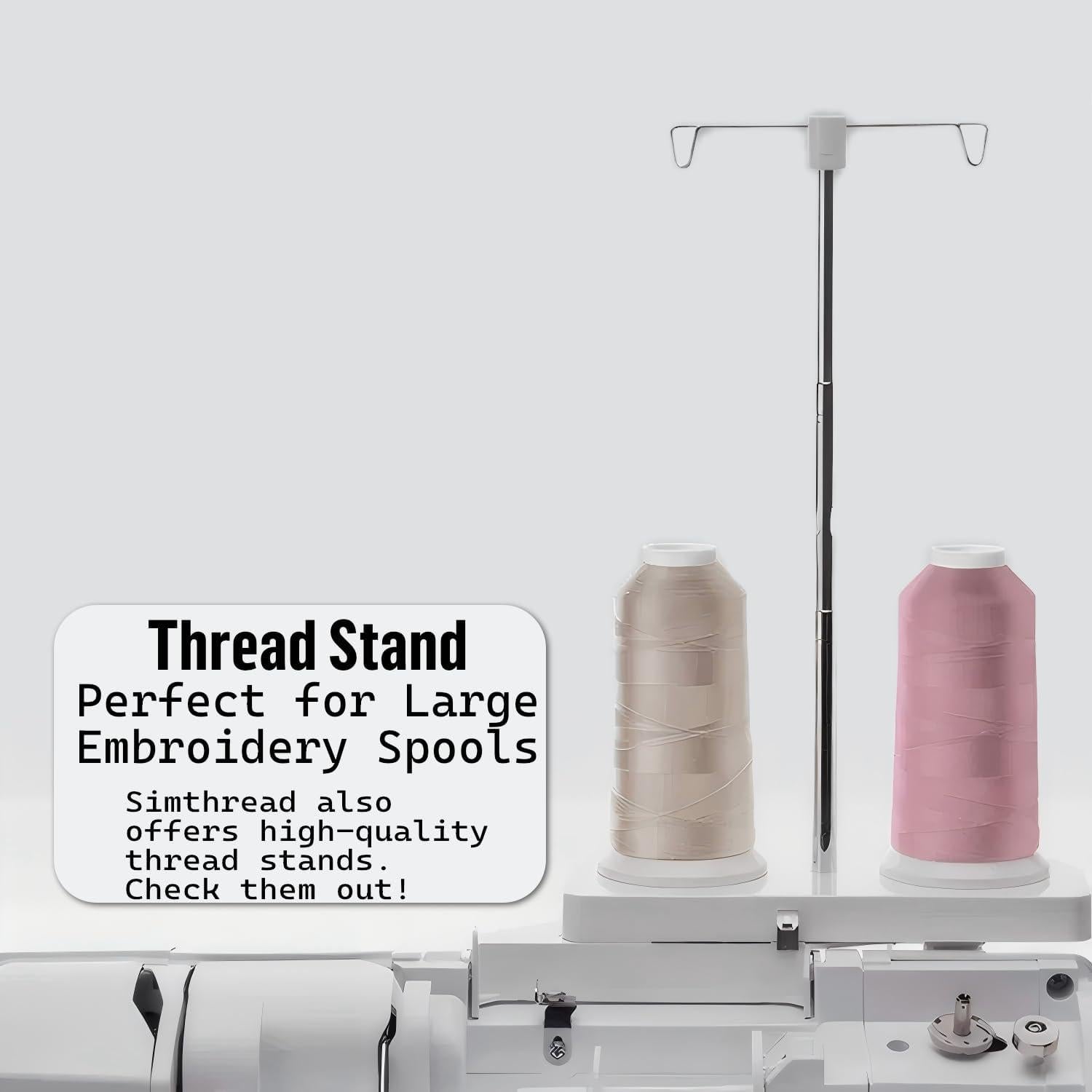 Hilo de Bordado Simthread 5500M 40WT 100% Poliester Negro