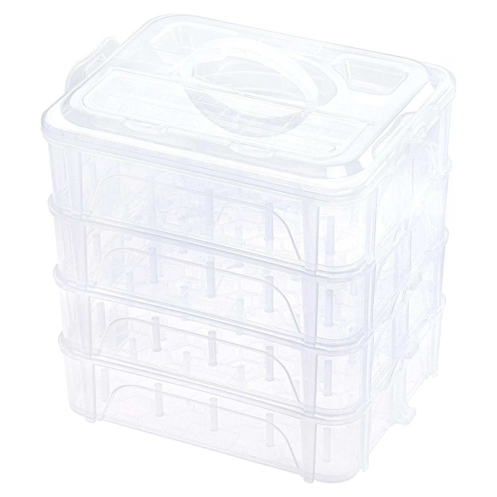 Caja de Almacenamiento Apilable New brothread para 80 Bobinas