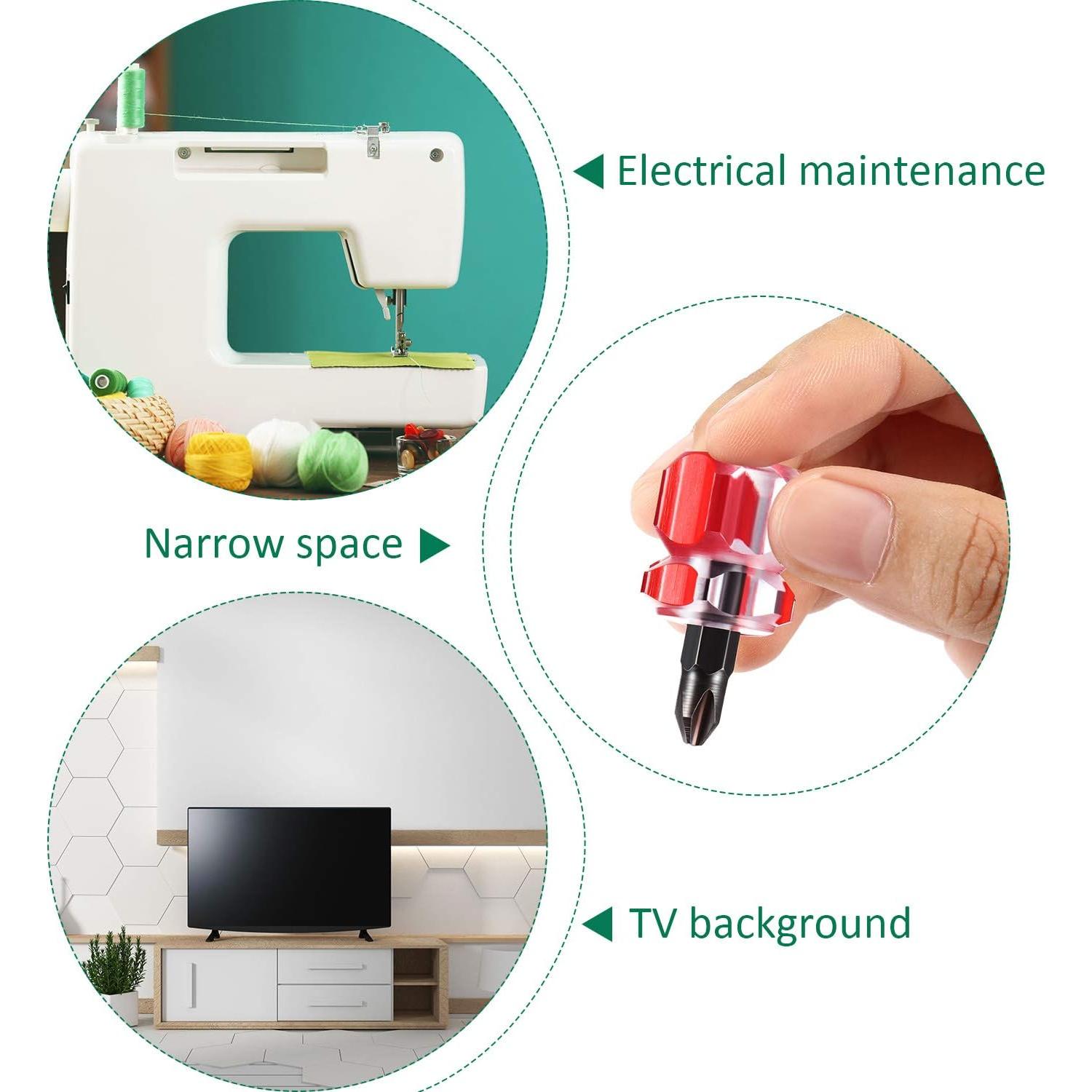 Kit de Destornilladores Cortos Mudder 2 Piezas para Coser