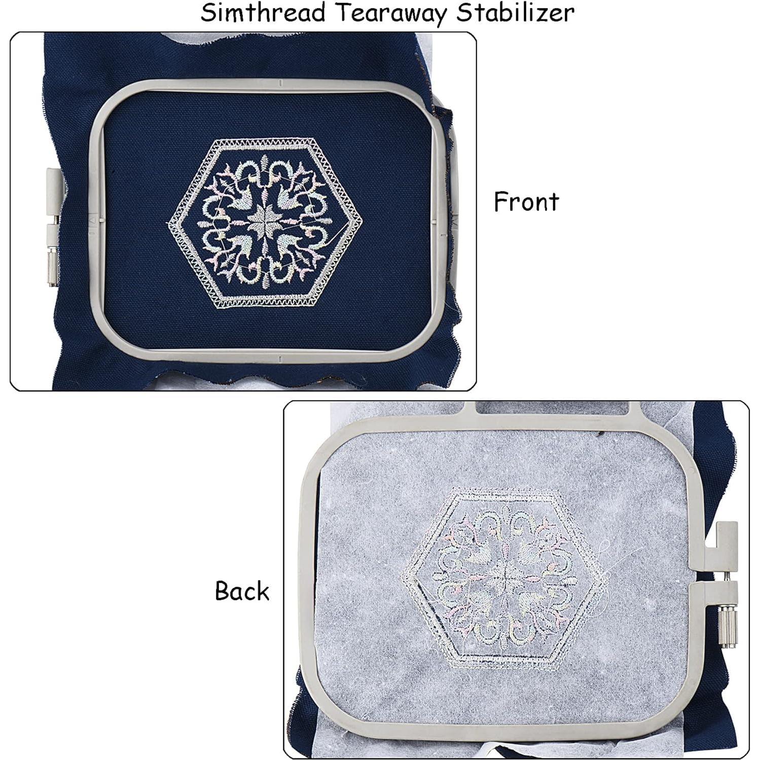 Kit de Bordado Simthread 40 Hilos Poliester 500M + Estabilizador