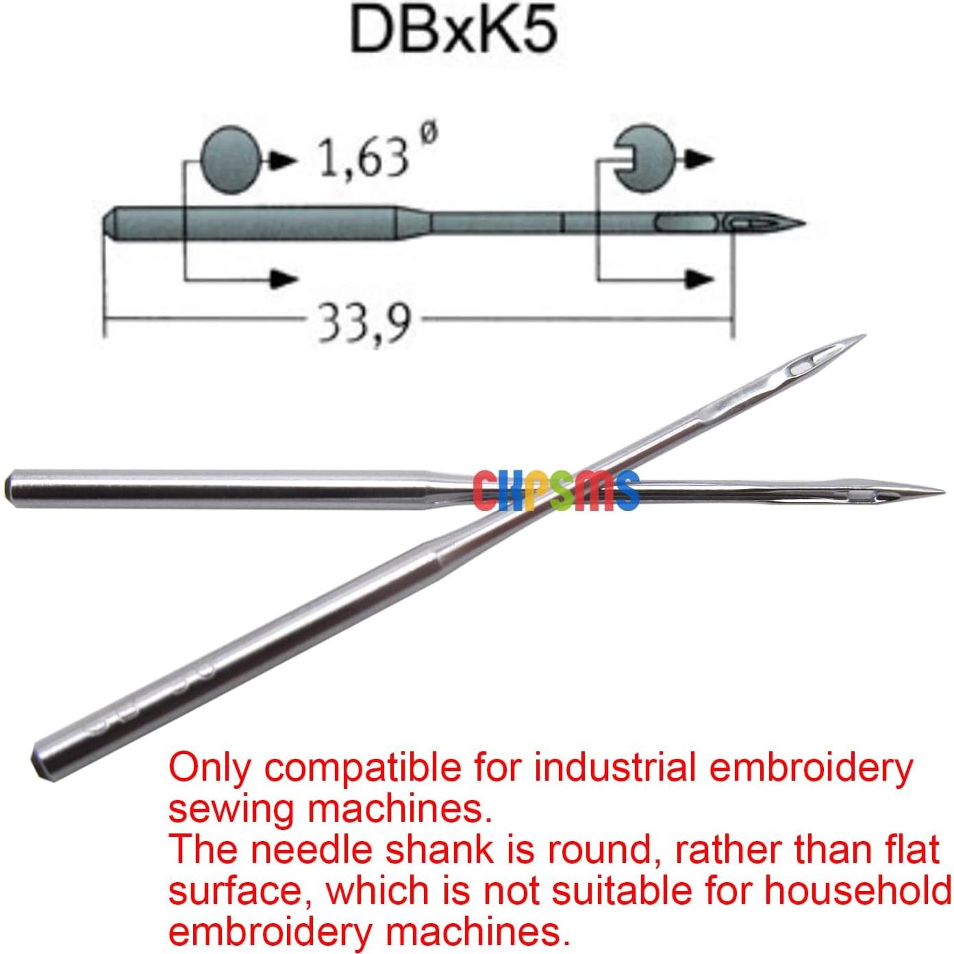 Caja de 100 Agujas de Bordado Industrial Groz-Beckert DBXK5 80/12