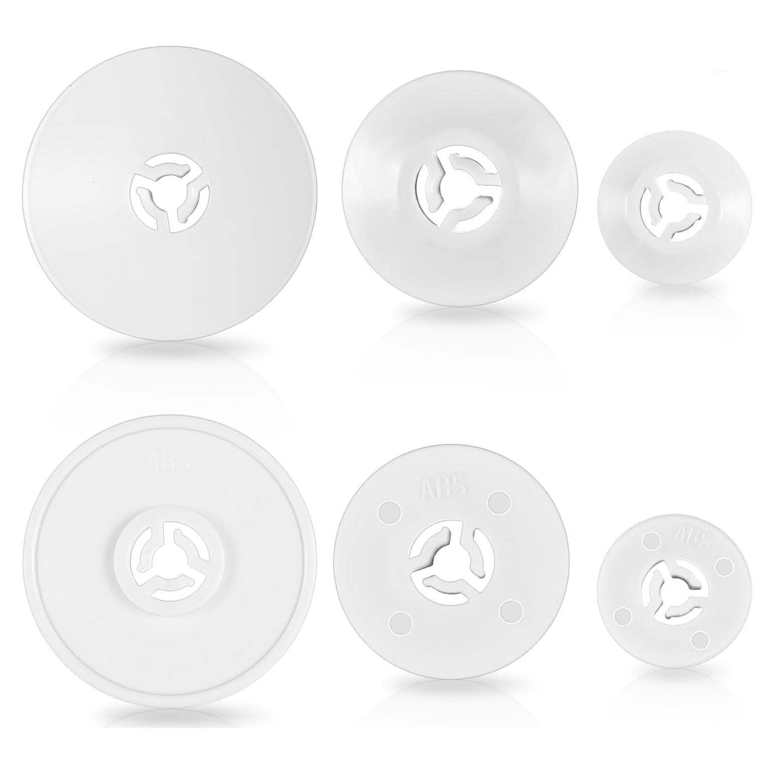 6 Tapas de Bobina Singer 40mm, 30mm, 25mm - Accesorios de Costura