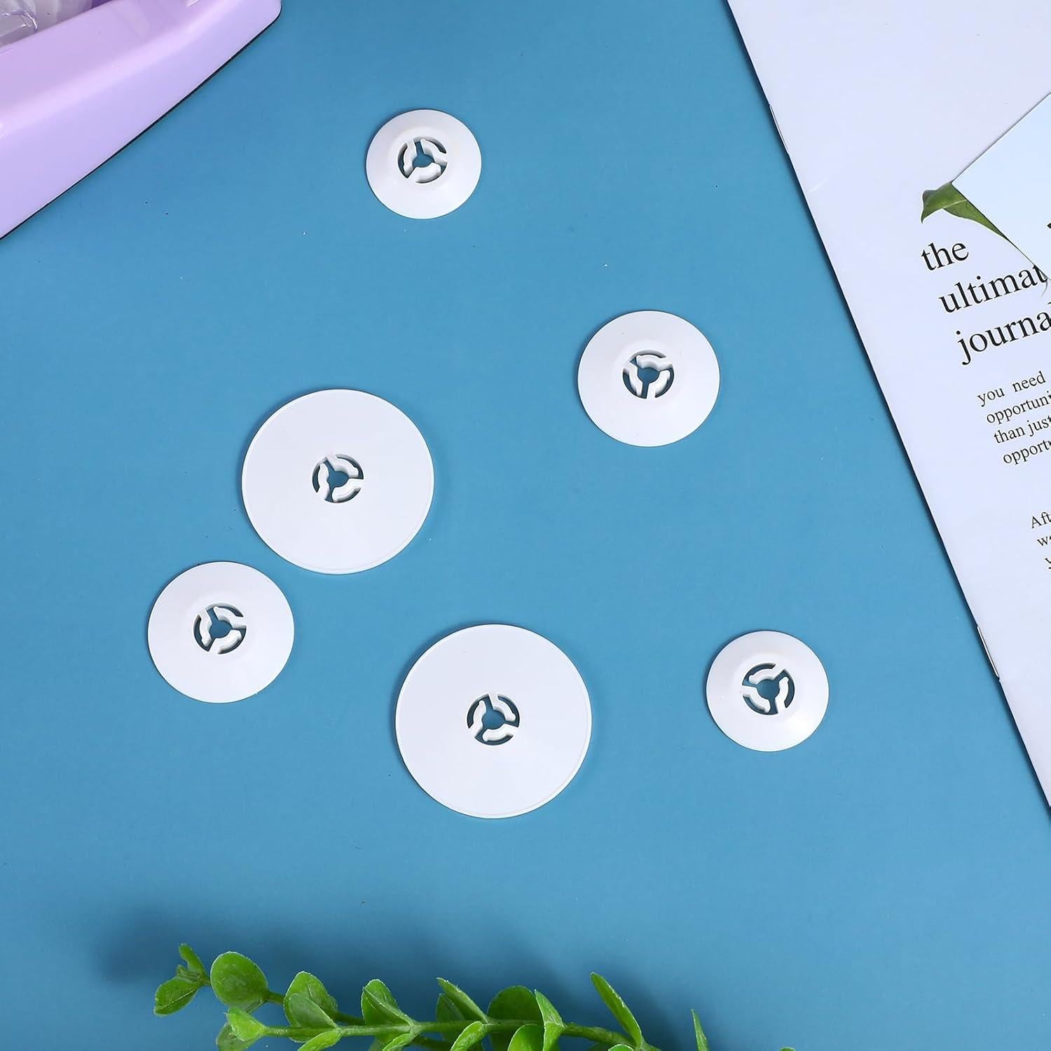 6 Tapas de Bobina Singer 40mm, 30mm, 25mm - Accesorios de Costura