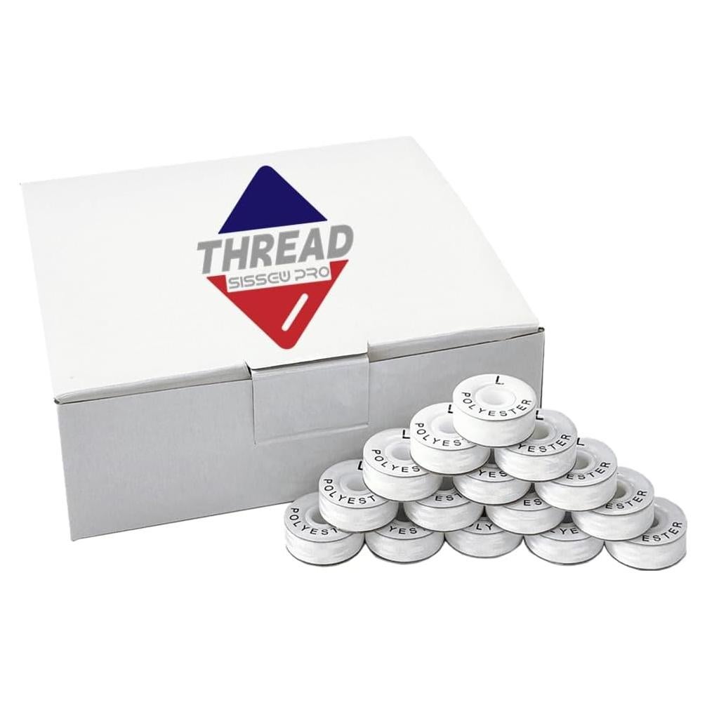 Hilo de Bobina Preenrollado Blanco Sissew Pro 144pcs 75D/2