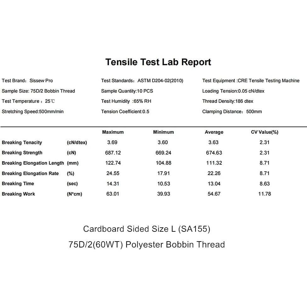 Hilo de Bobina Preenrollado Blanco Sissew Pro 144pcs 75D/2